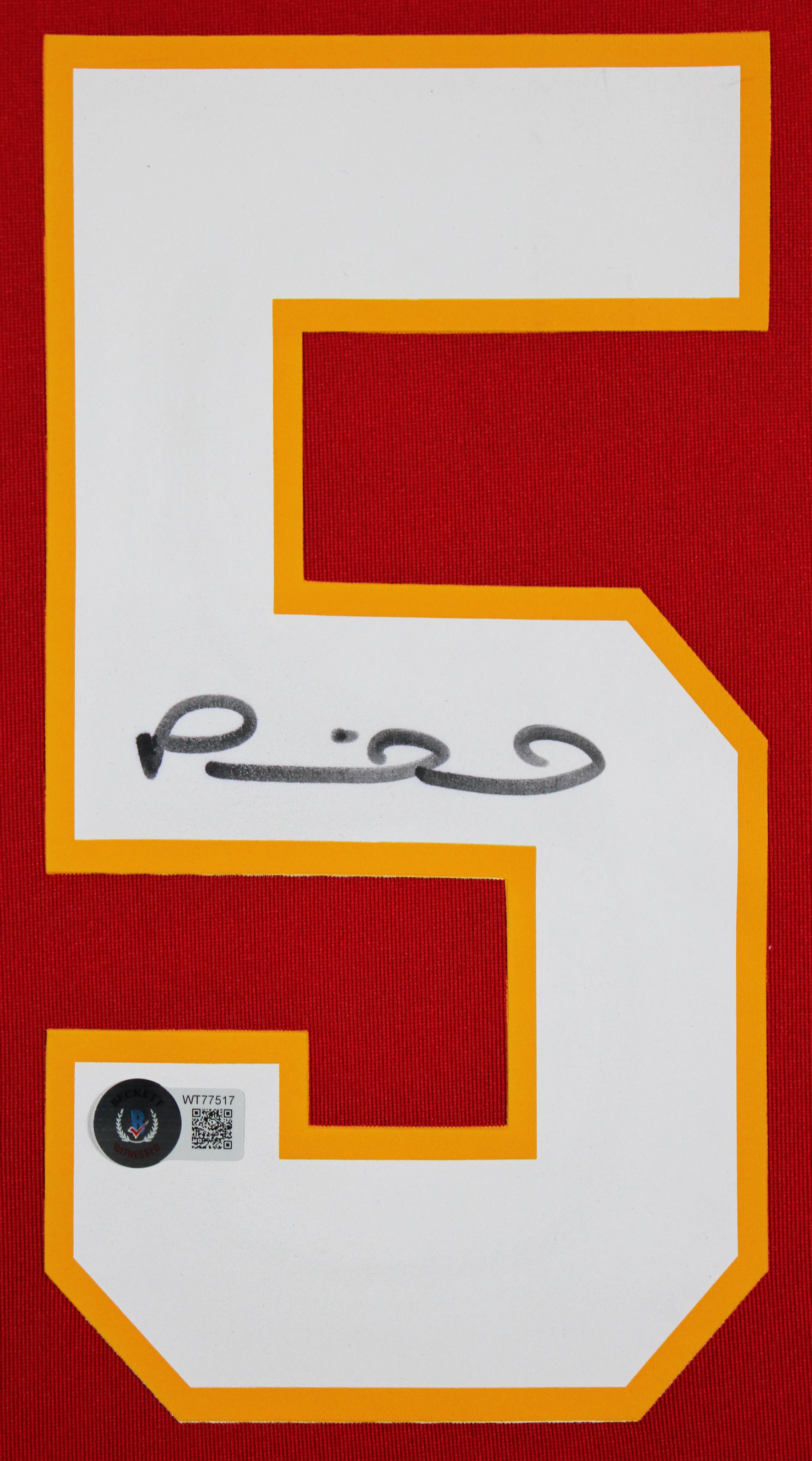 Chiefs Patrick Mahomes Signed Red Nike SB LVIII Logo Framed Jersey BAS Witness