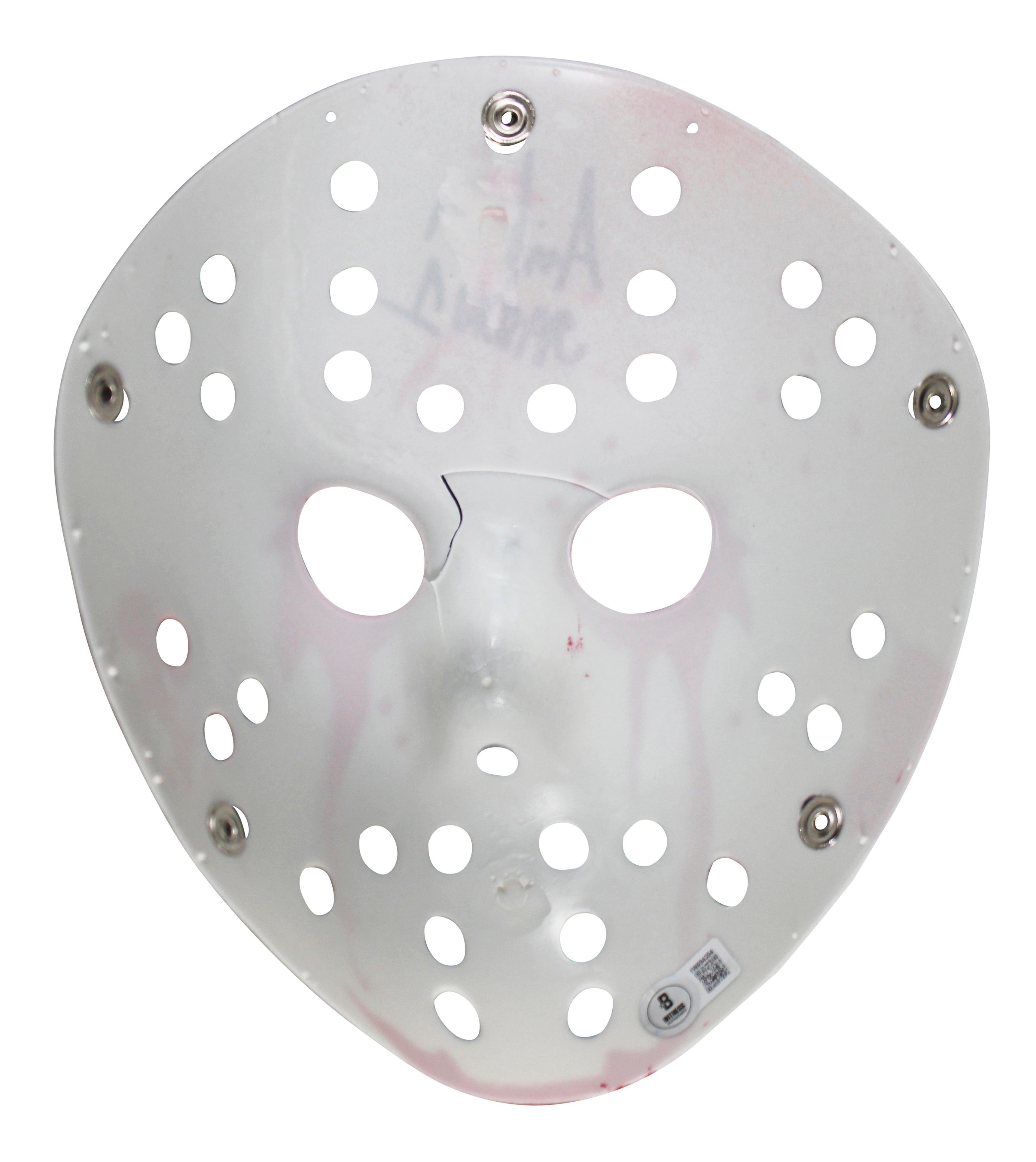 Ari Lehman Friday The 13th "Jason 1" Signed White Mask BAS Witnessed #1W594304