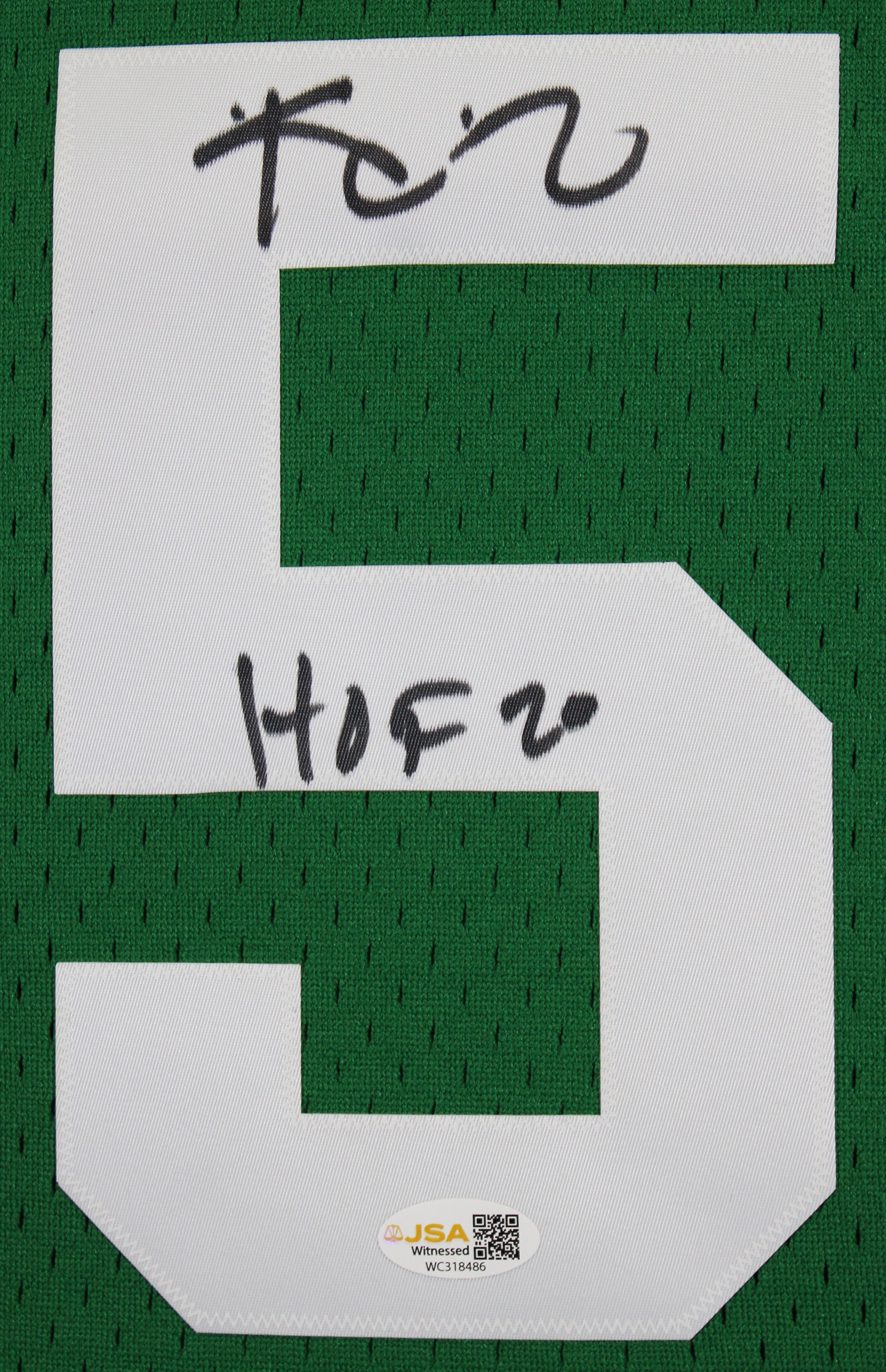 Celtics Kevin Garnett "HOF 20" Signed Green M&N HWC Swingman Jersey JSA Witness