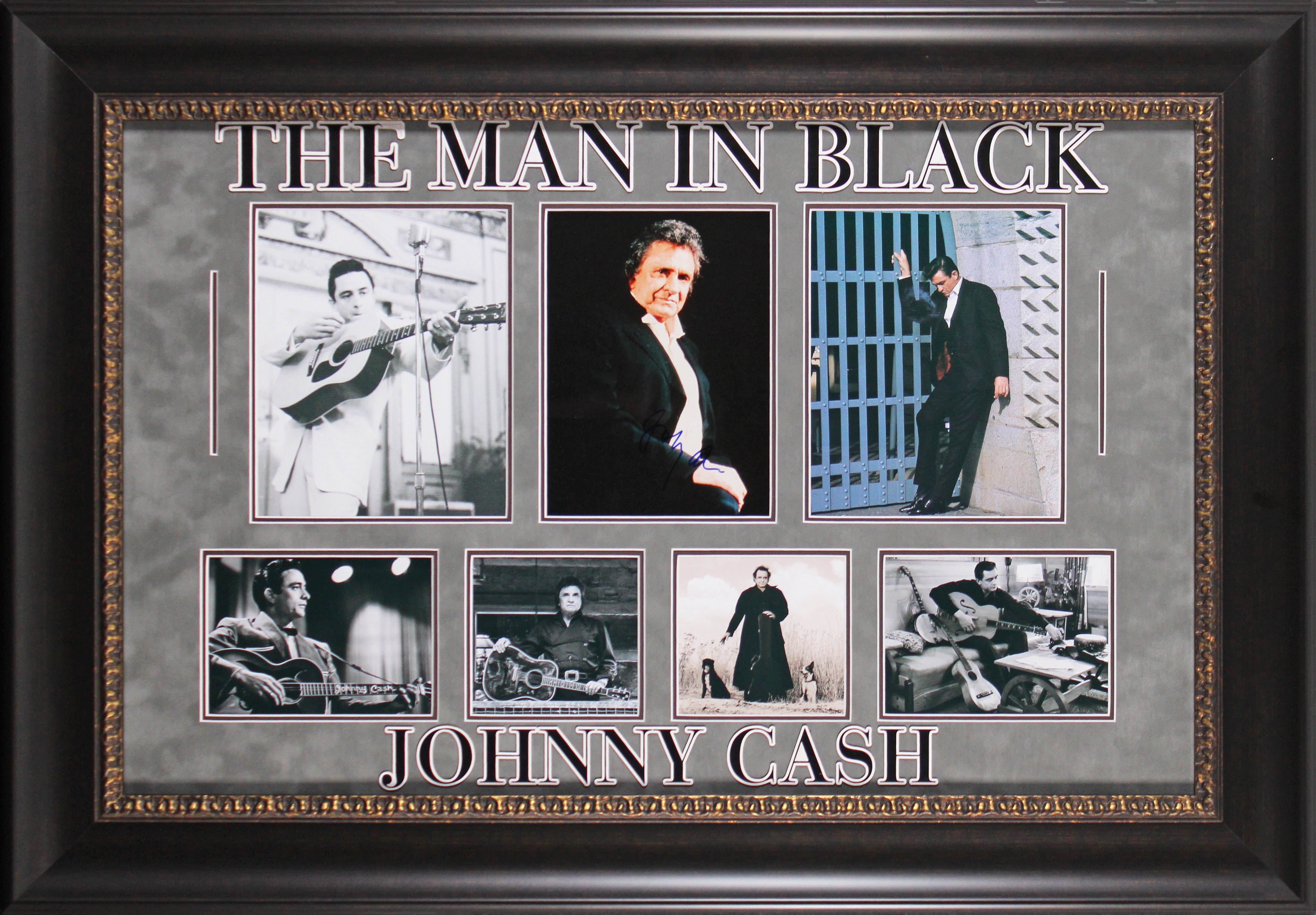 Johnny Cash Authentic Signed 8x10 Framed Photo Autographed PSA/DNA #AO03974