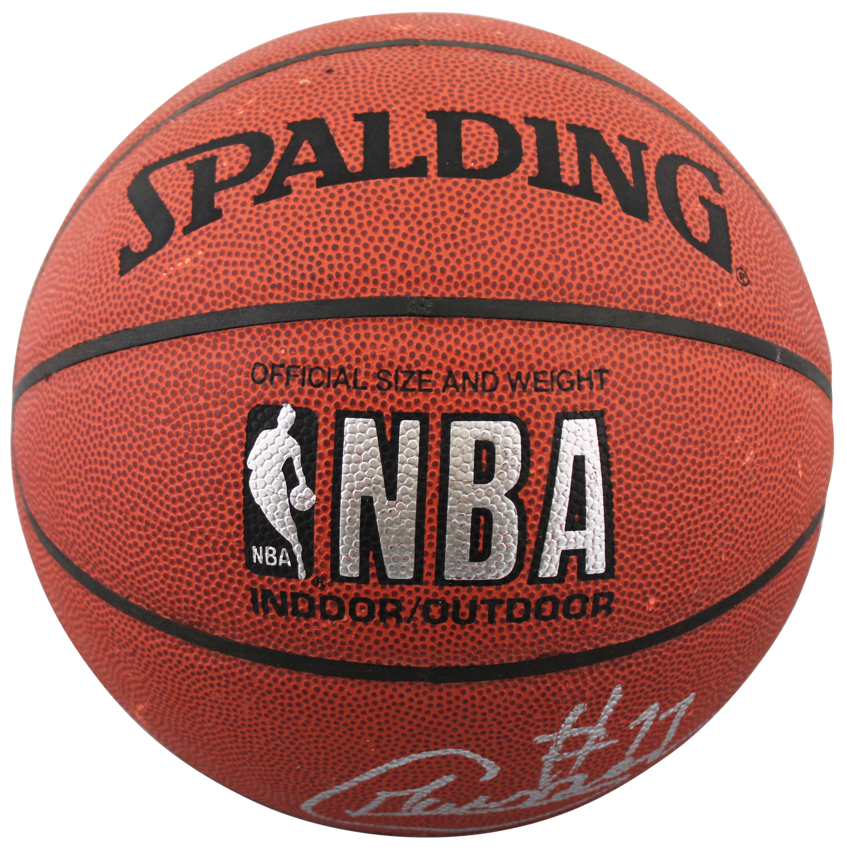 Bullets Gheorghe Muresan Authentic Signed Spalding I/O Basketball BAS #BQ45774