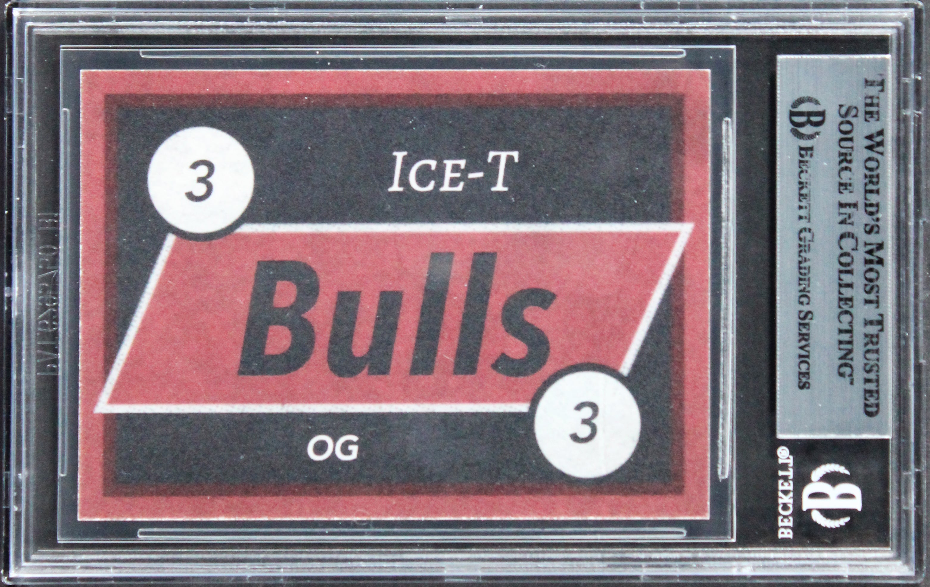 Ice T Body Count Authentic Signed Custom Trading Card BAS Slabbed 1