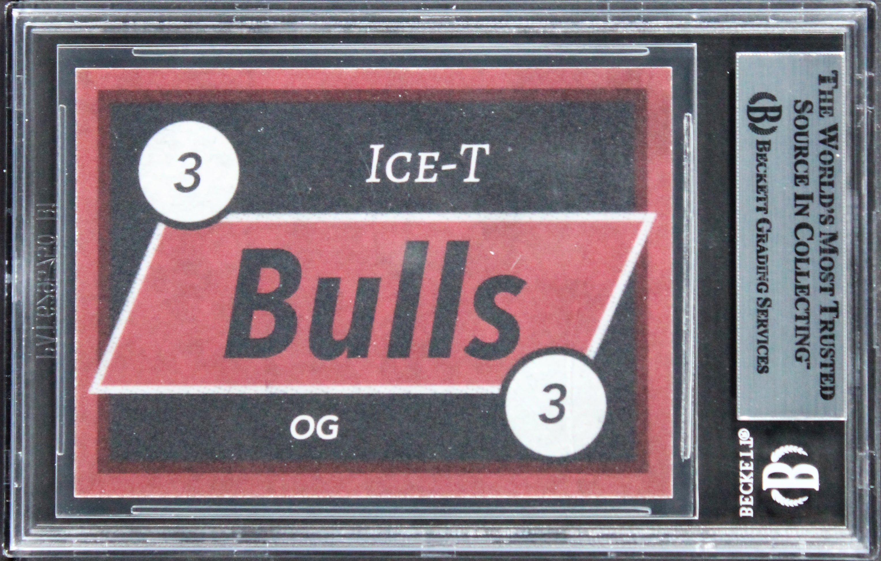 Ice T Body Count Authentic Signed Custom Trading Card BAS Slabbed 3