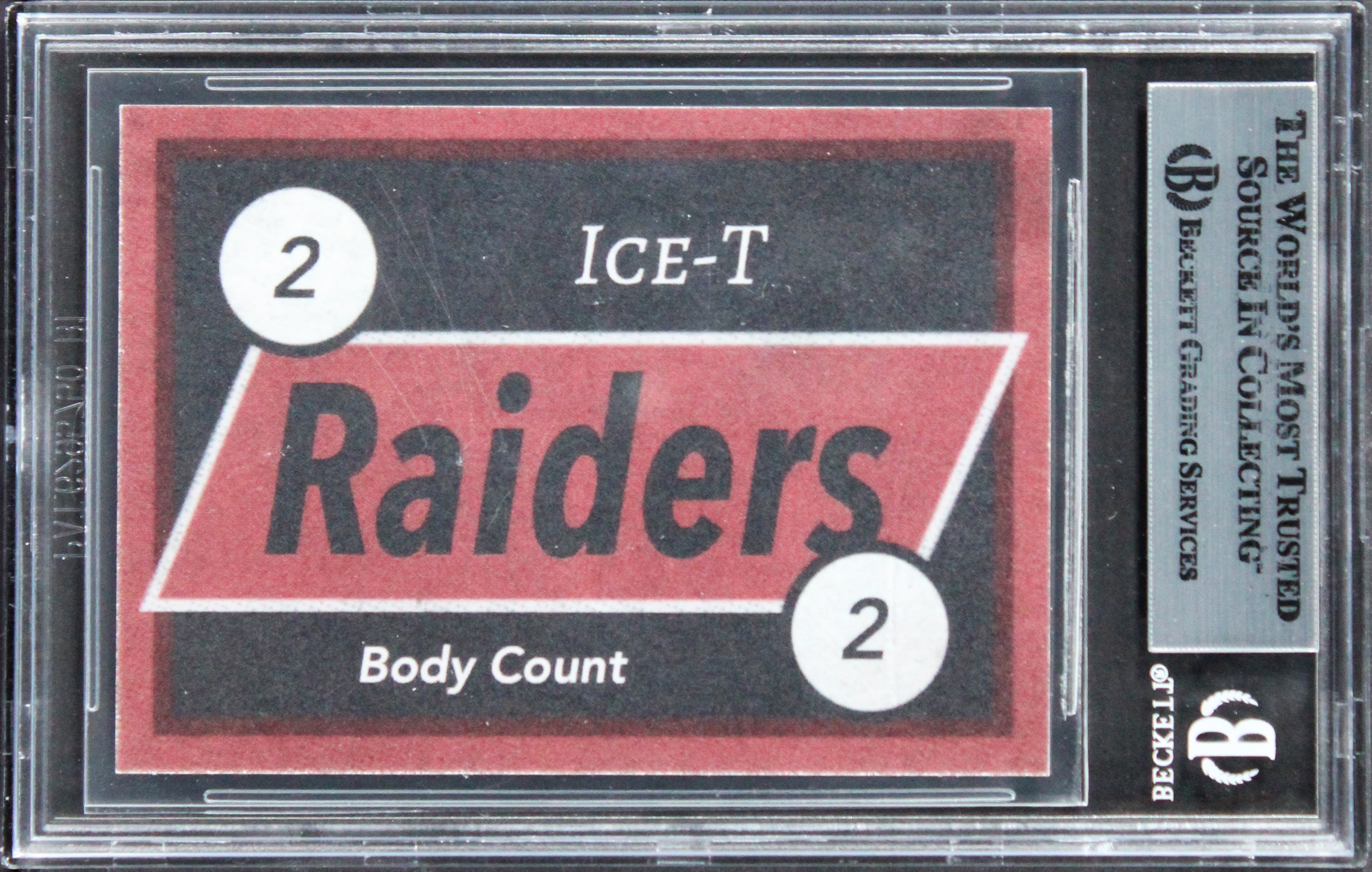 Ice T Body Count Authentic Signed Custom Trading Card BAS Slabbed 4