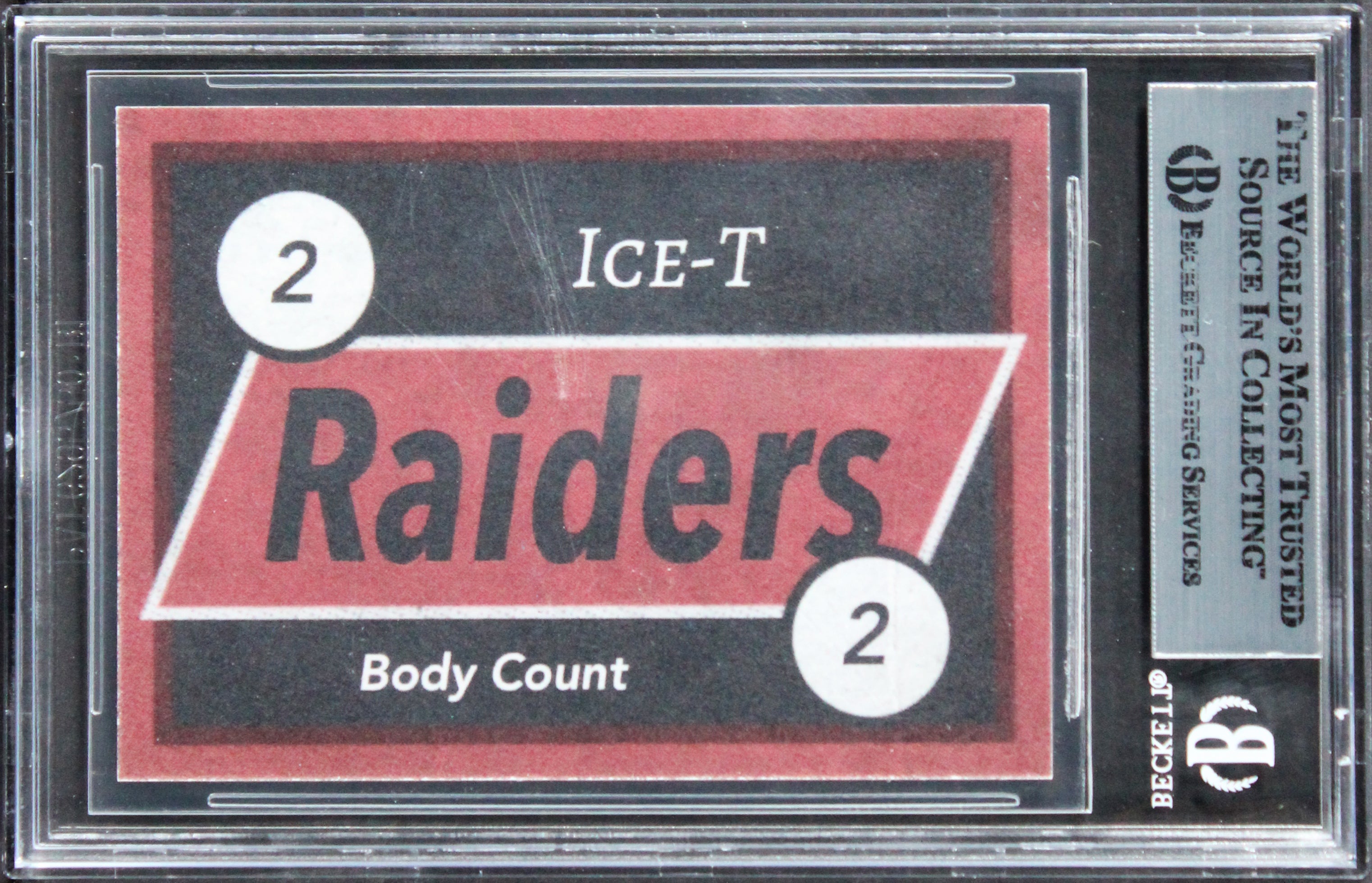 Ice T Body Count Authentic Signed Custom Trading Card BAS Slabbed 5