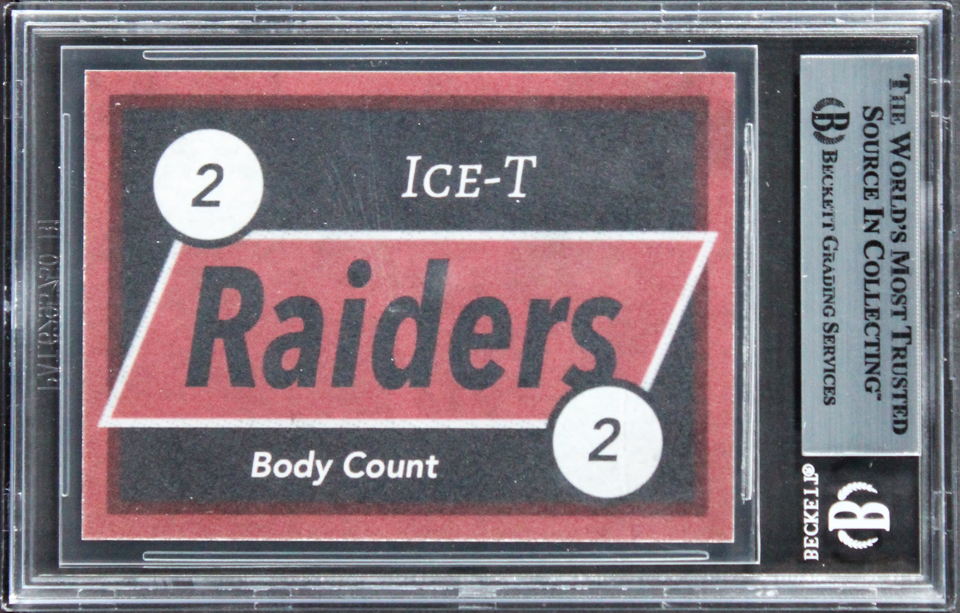 Ice T Body Count Authentic Signed Custom Trading Card BAS Slabbed 6