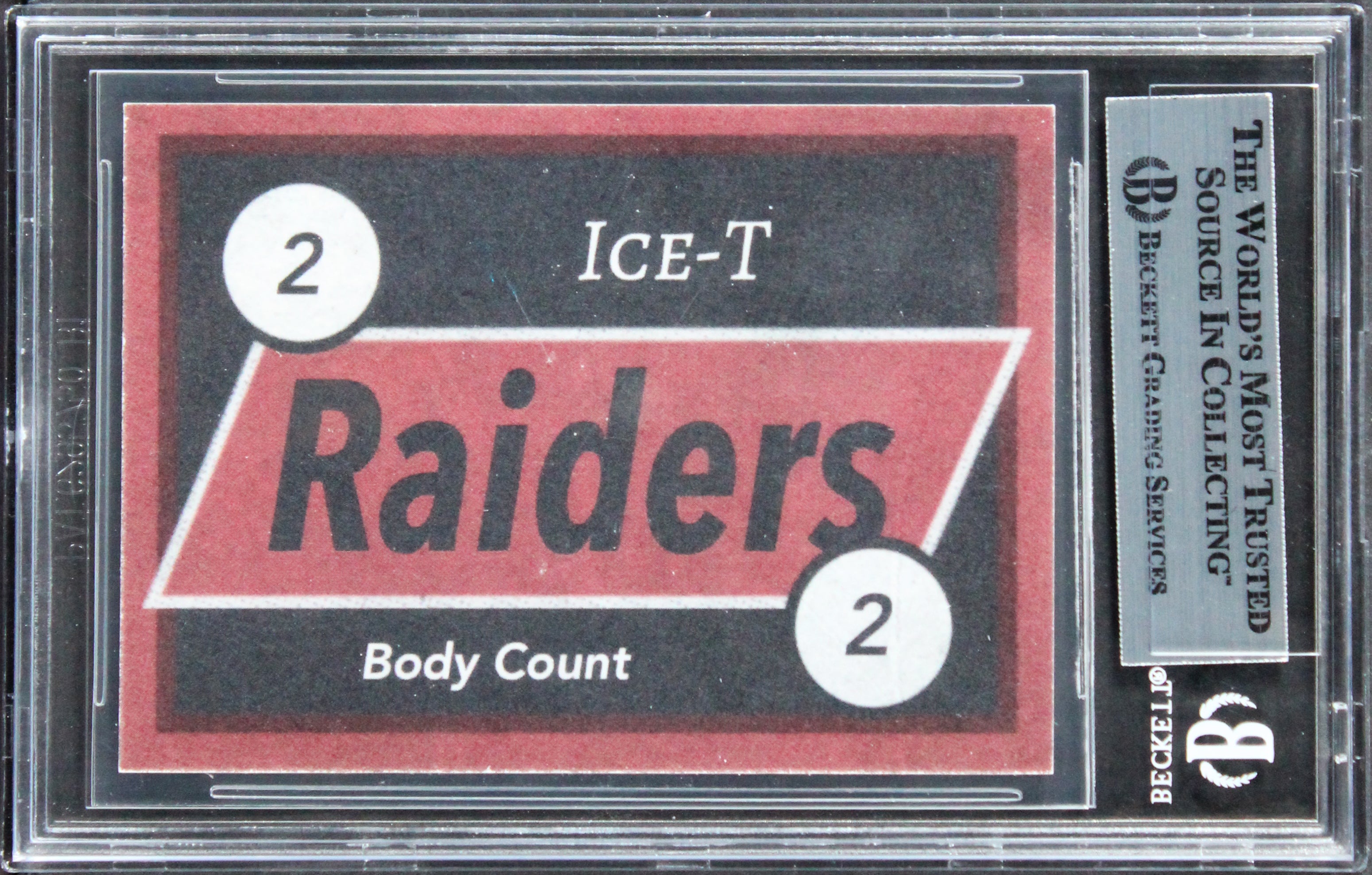 Ice T Body Count Authentic Signed Custom Trading Card BAS Slabbed 7