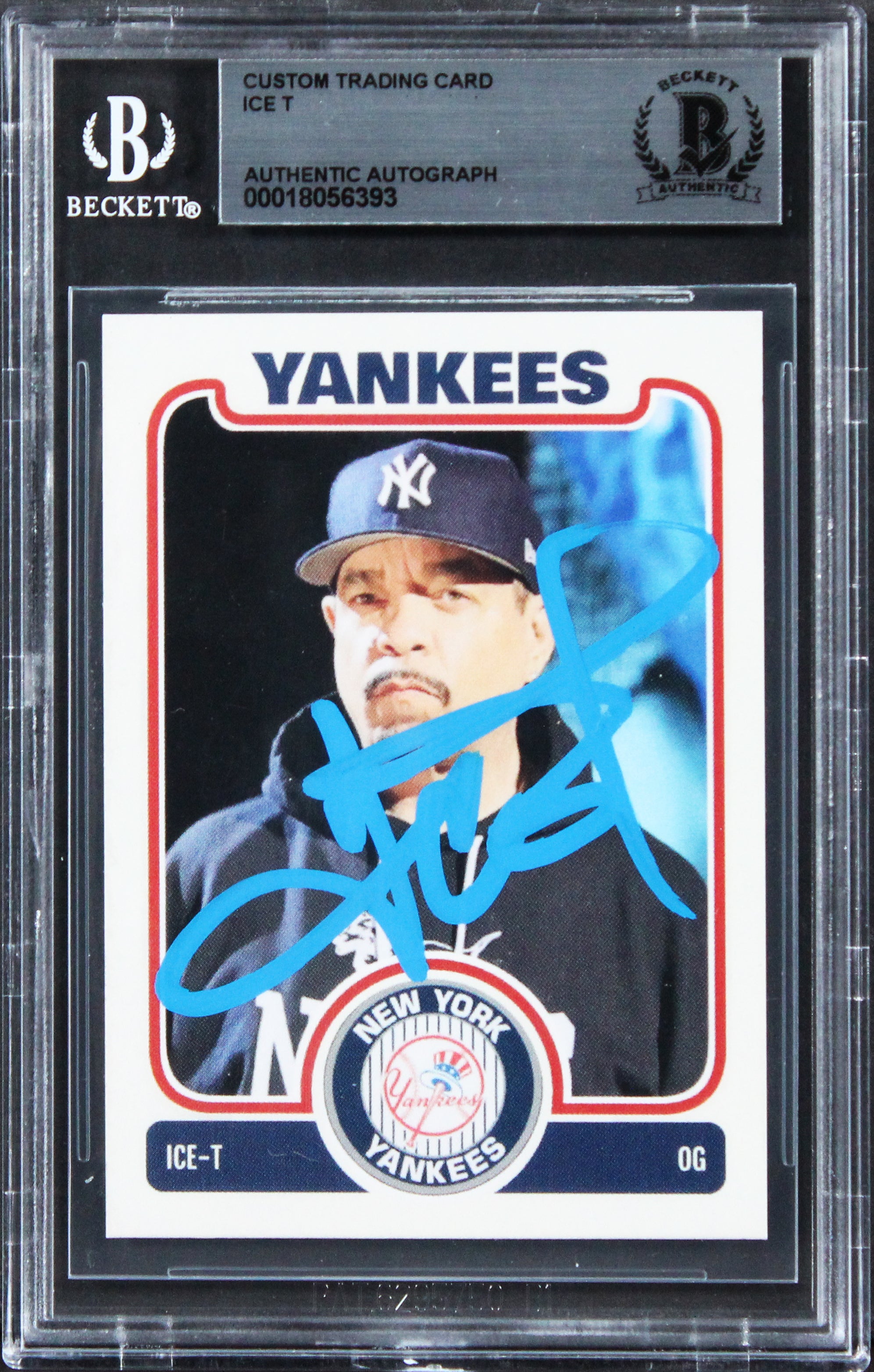 Ice T Body Count Authentic Signed Custom Trading Card BAS Slabbed 10