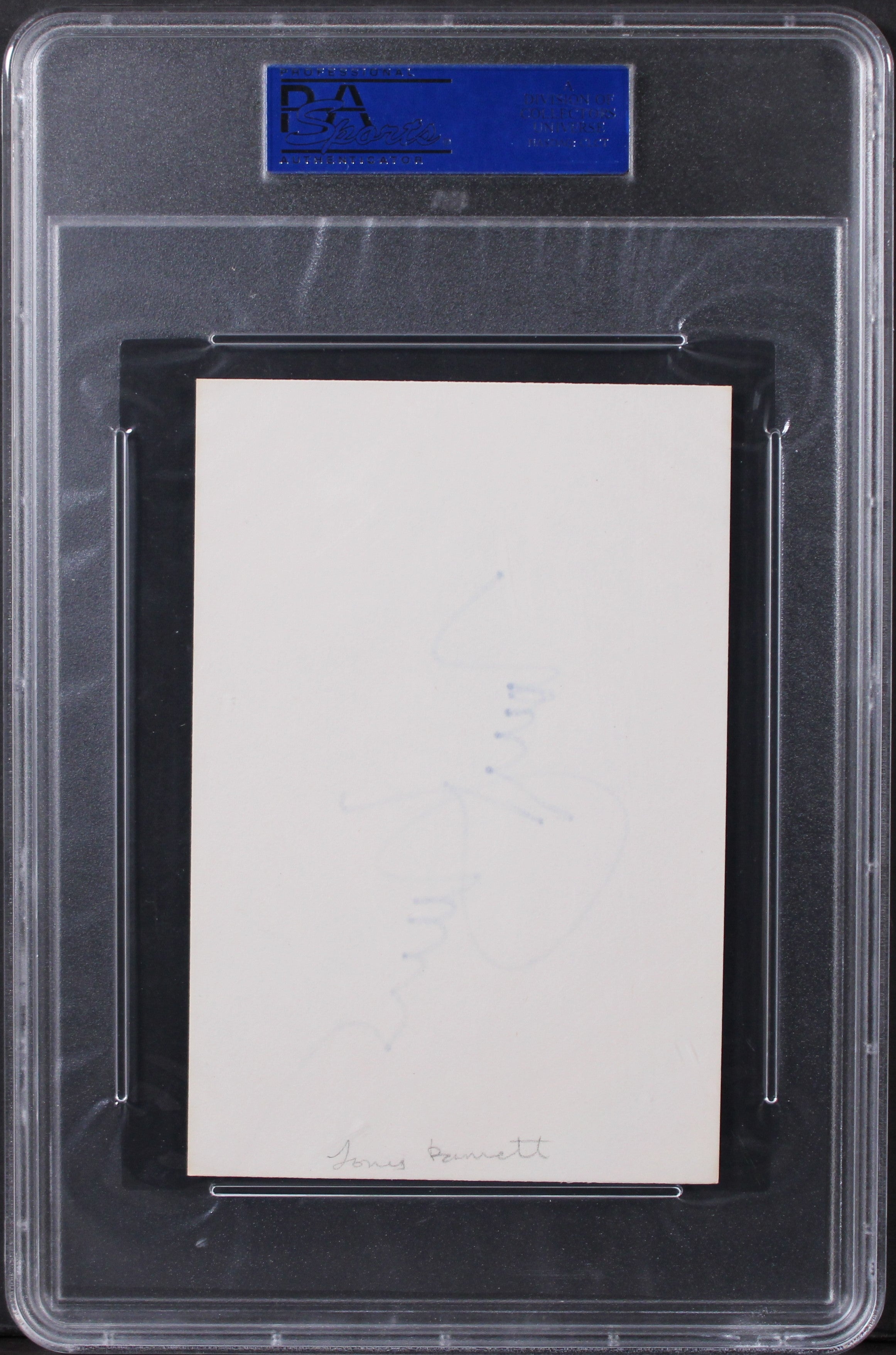 Tony Bennett I Left My Heart in San Francisco Signed 4x6 Index Card PSA Slab