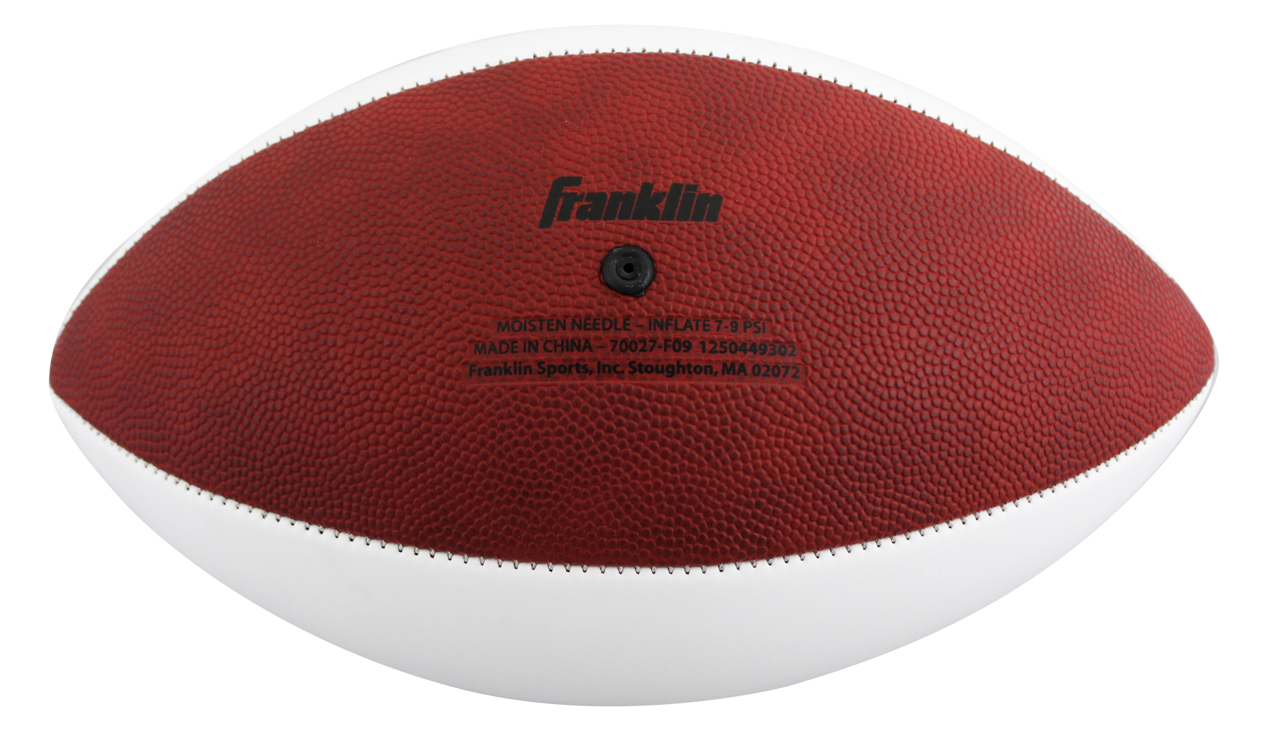 Giants Michael Strahan Signed Franklin White Panel Logo Football BAS Witnessed