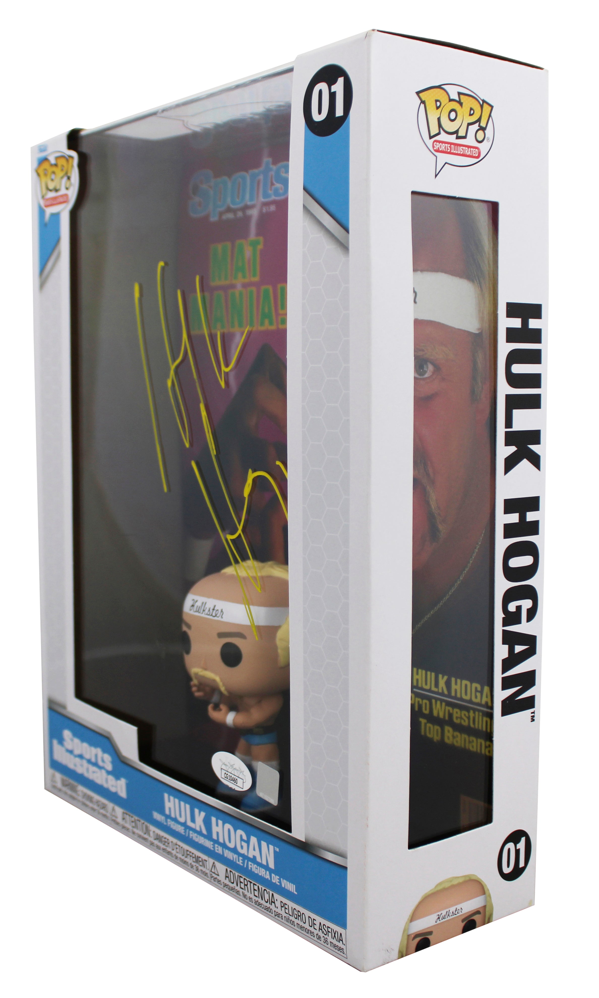WWE Hulk Hogan Authentic Signed #01 Large Funko Pop Vinyl Figure JSA #CG10460