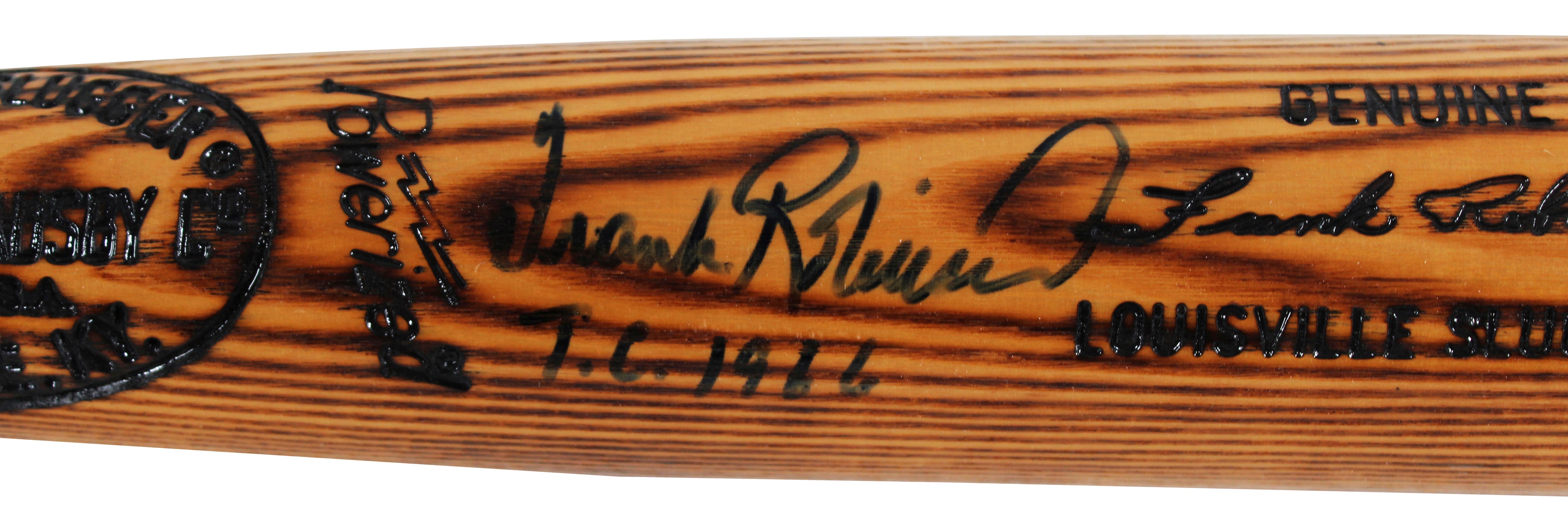 Orioles Frank Robinson "TC 1966" Signed H&B Louisville Slugger Bat UDA & BAS