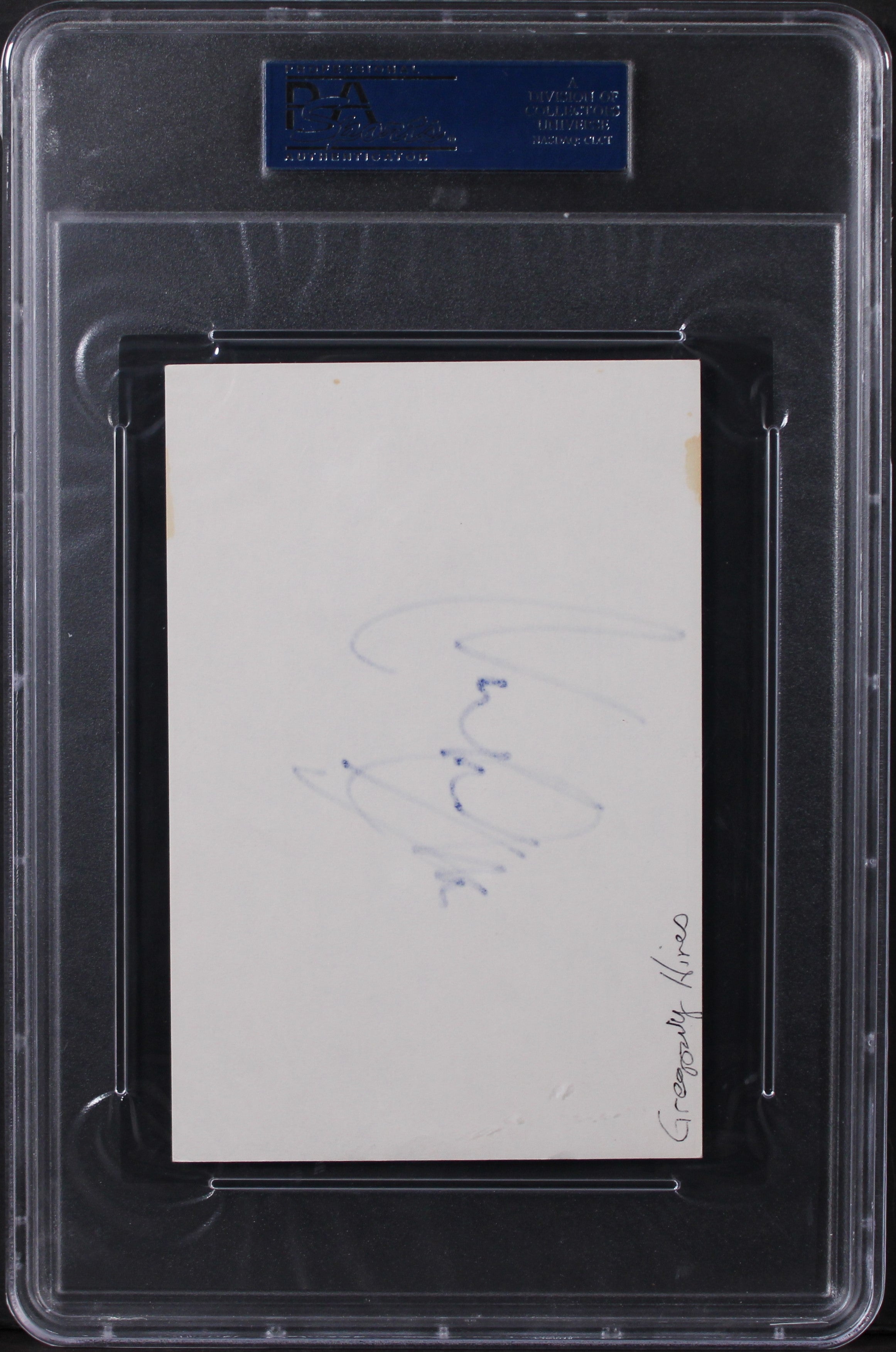 Gregory Hines History of the World: Part I Signed 4x6 Index Card PSA/DNA Slabbed