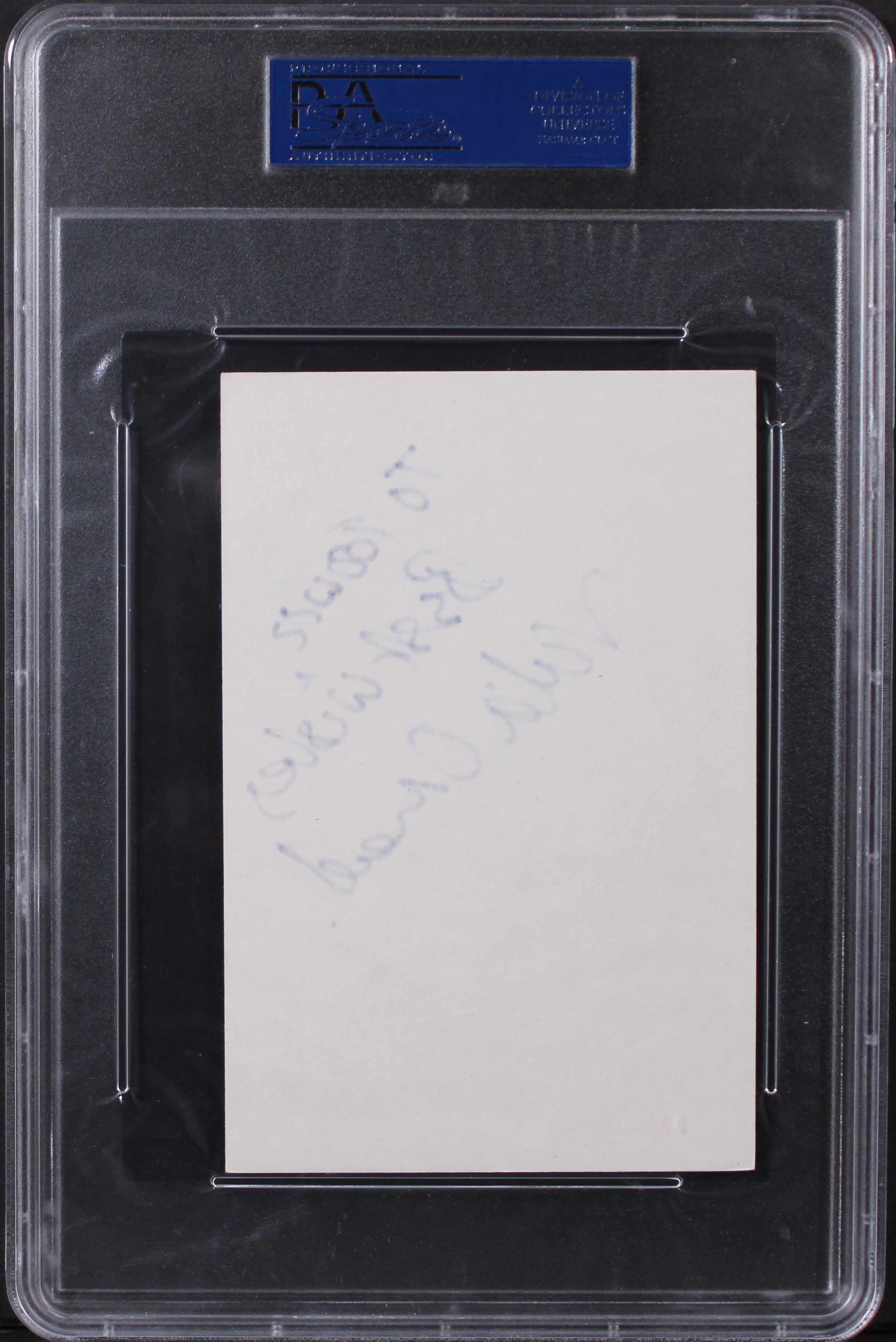 Julia Ormond The Walking Dead "Best Wishes" Signed 4x6 Index Card PSA Slabbed