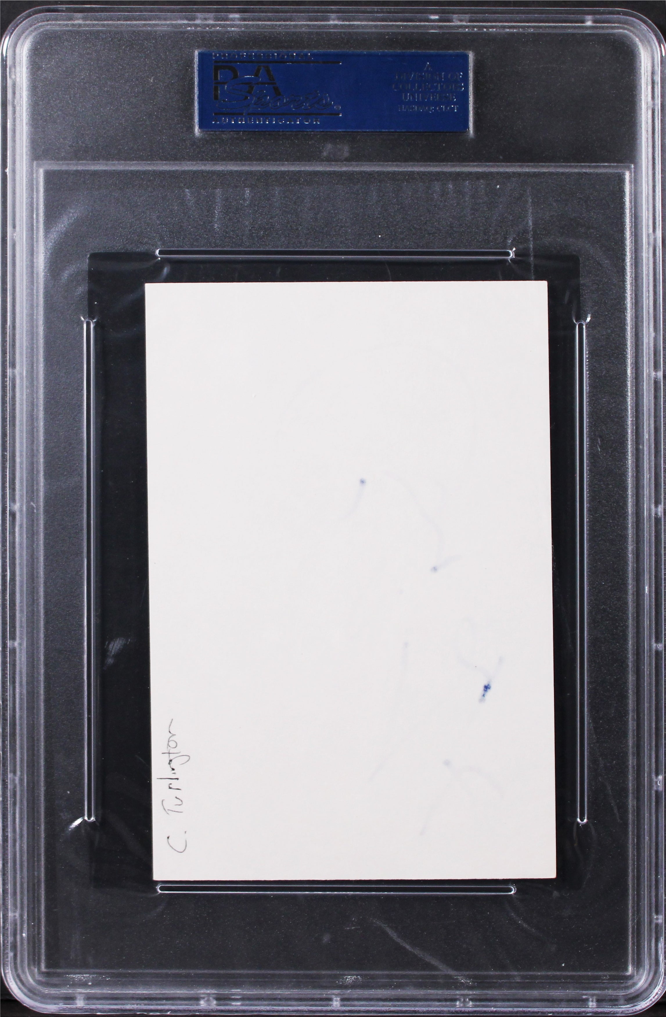Christy Turlington Super Model Authentic Signed 4x6 Index Card PSA/DNA Slabbed