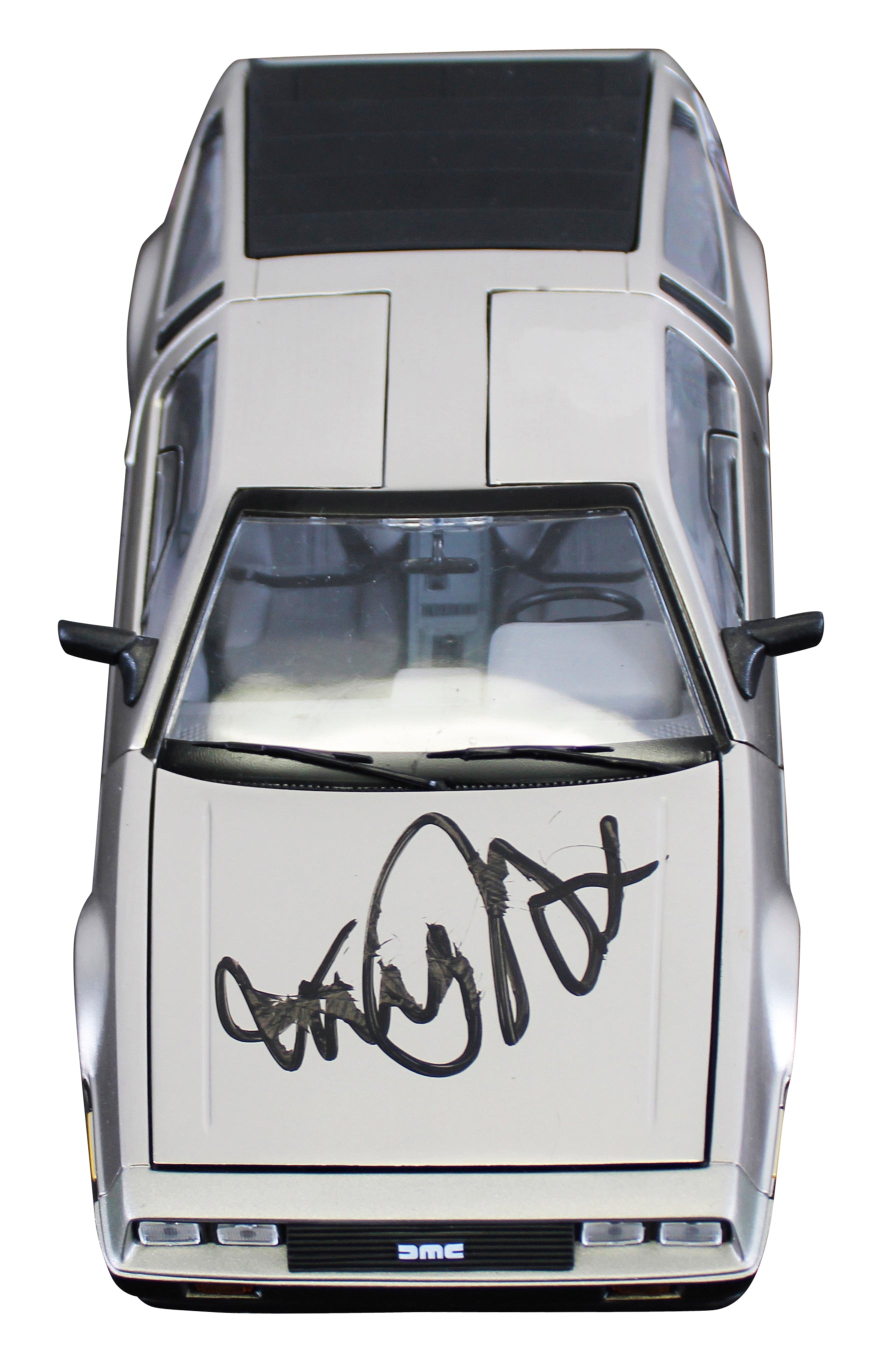 Michael J. Fox Back To The Future Signed 1:18 Die Cast DeLorean BAS #BW88013
