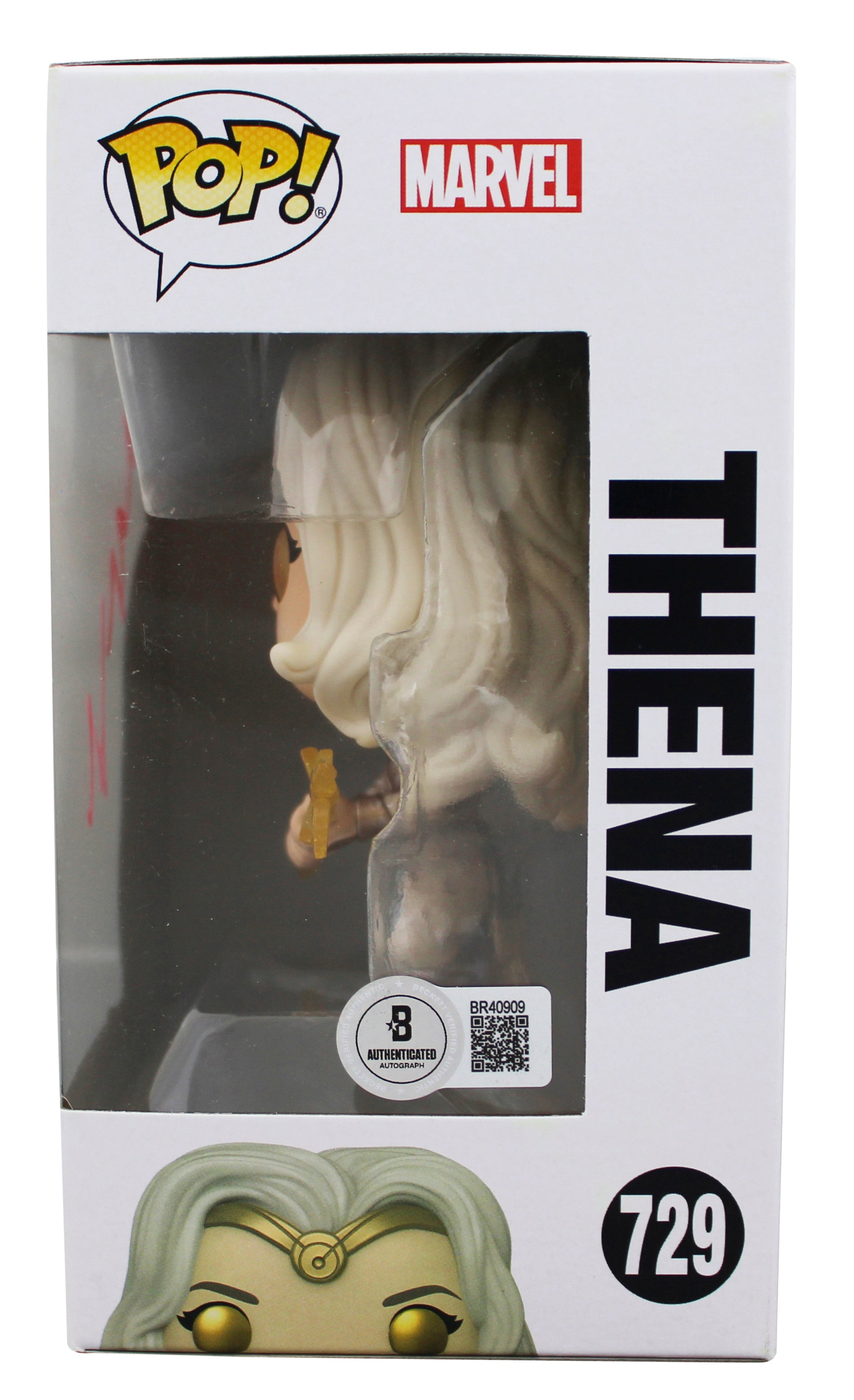 Angelina Jolie Eternals Signed Thena #729 Funko Pop Vinyl Figure BAS #BR40909
