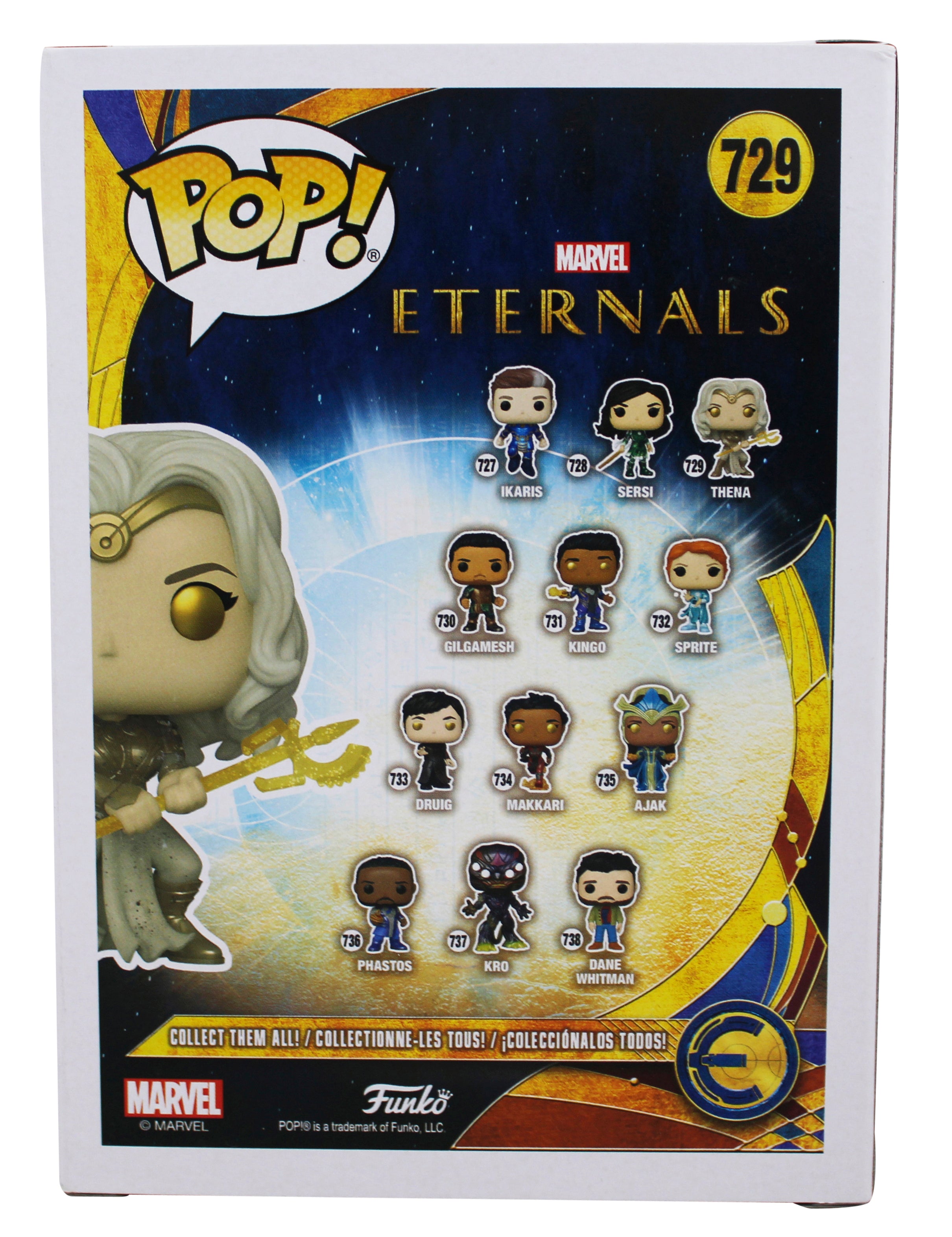 Angelina Jolie Eternals Signed Thena #729 Funko Pop Vinyl Figure BAS #BR40909
