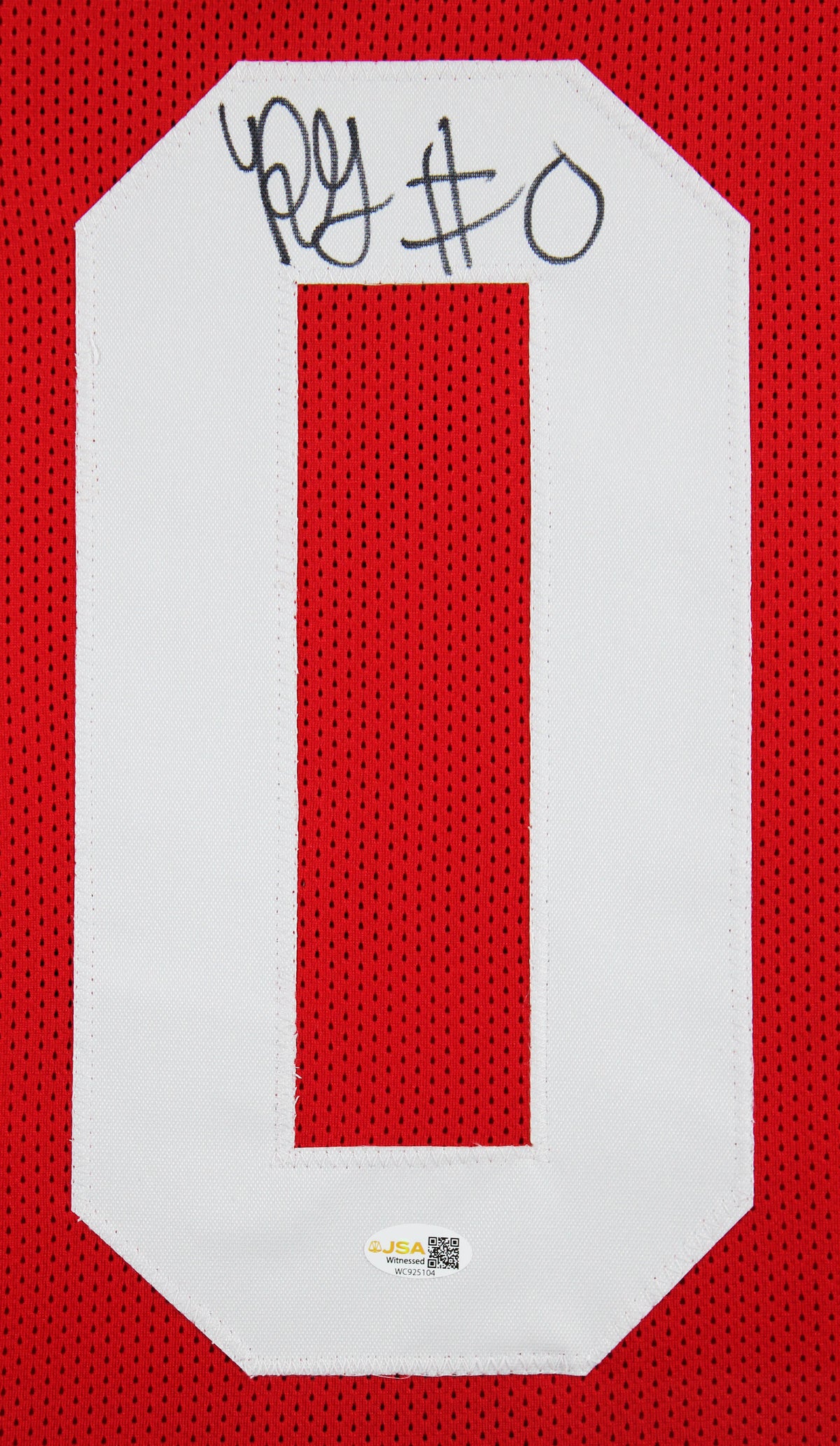 Renardo Green Authentic Signed Red Pro Style Framed Jersey JSA Witness