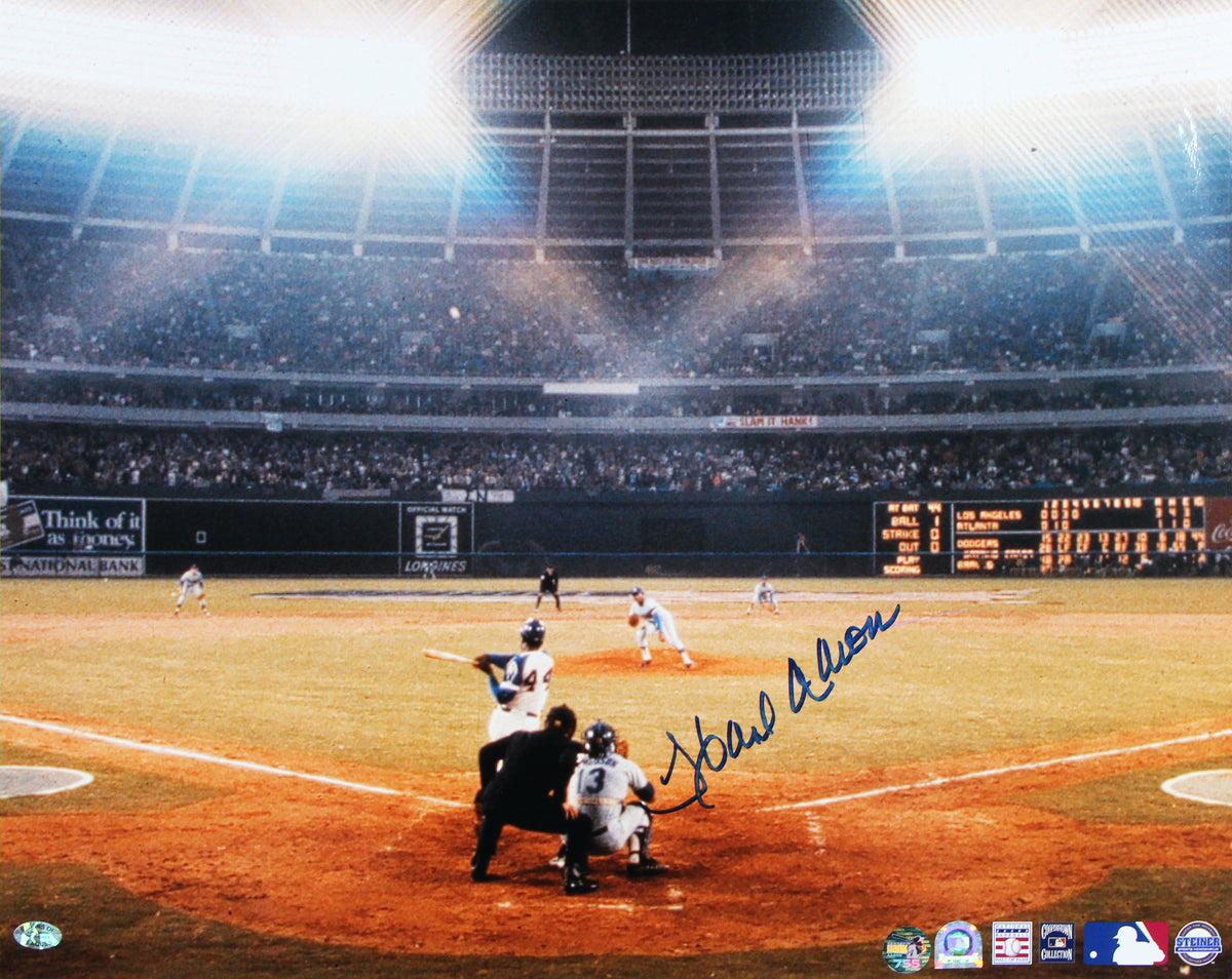 Braves Hank Aaron Authentic Signed 16x20 Framed Photo Autographed Steiner