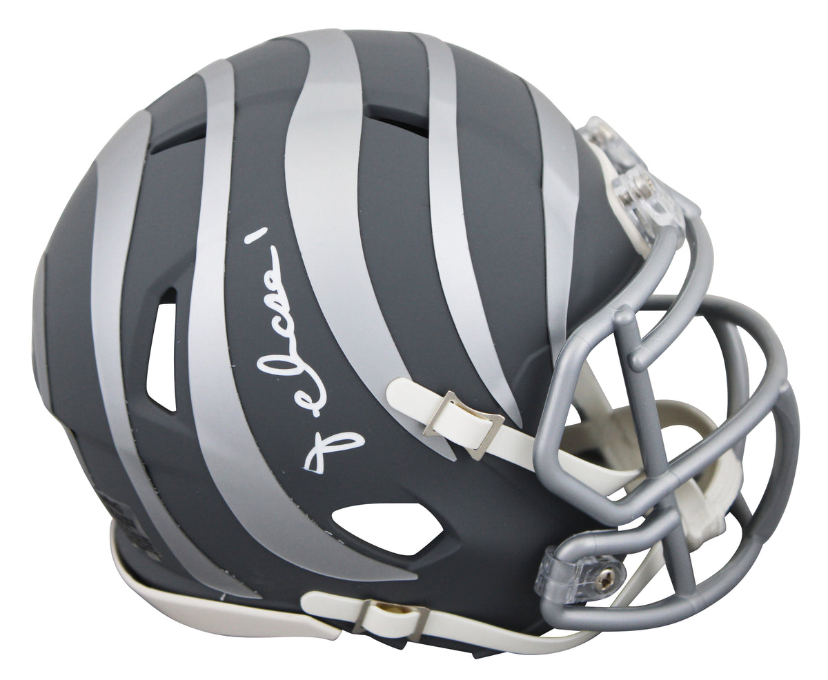 Bengals Ja'Marr Chase Signed Slate Speed Mini Helmet BAS Witnessed #2W880584
