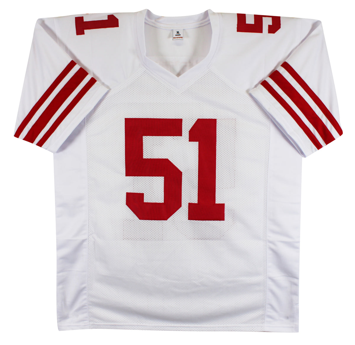 Abdul Carter Authentic Signed White Pro Style Jersey Autographed BAS Witnessed 3
