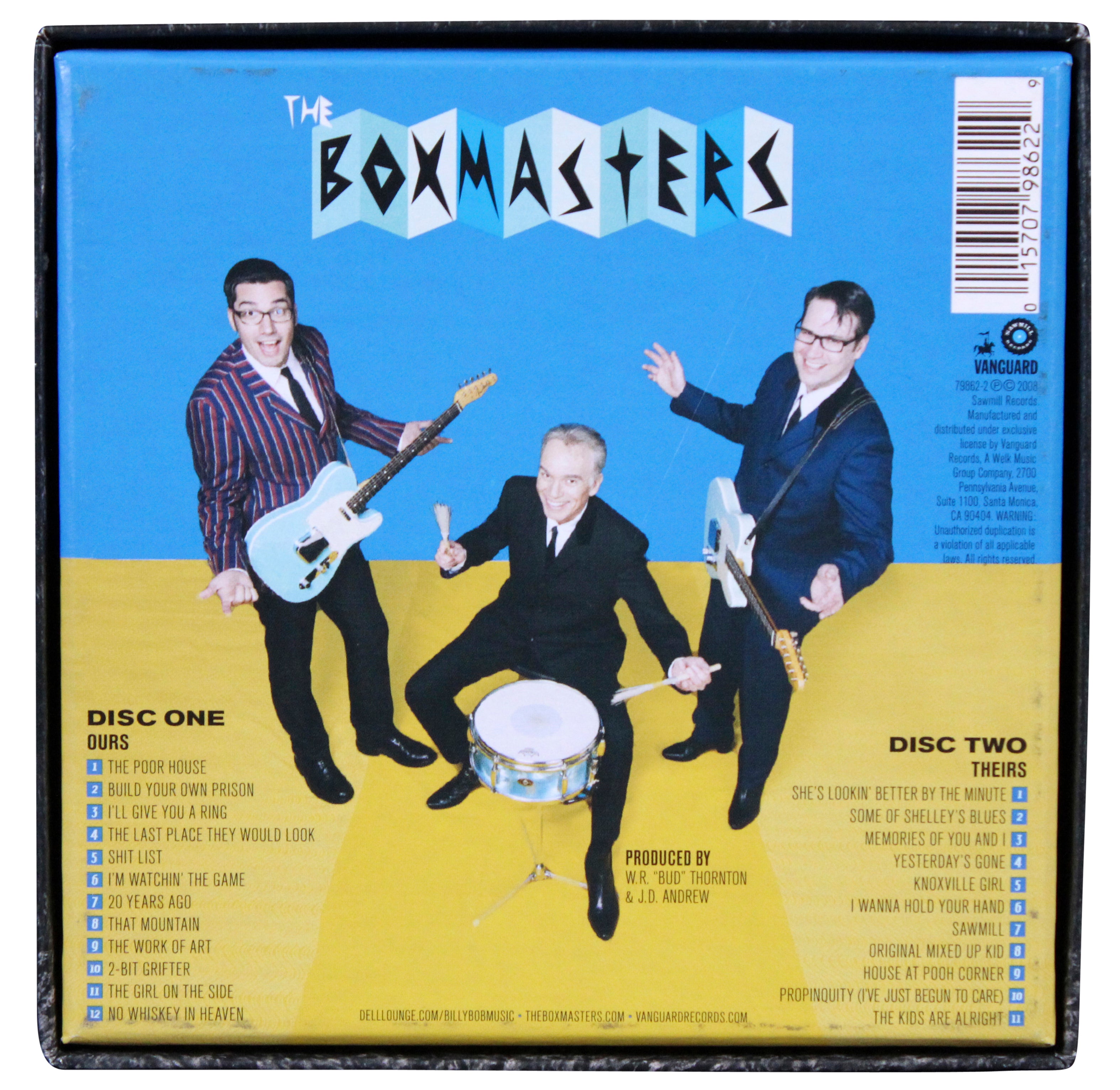 The Boxmasters (3) Thornton, Andrews &  Butler Signed CD Box Cover BAS #AE13208