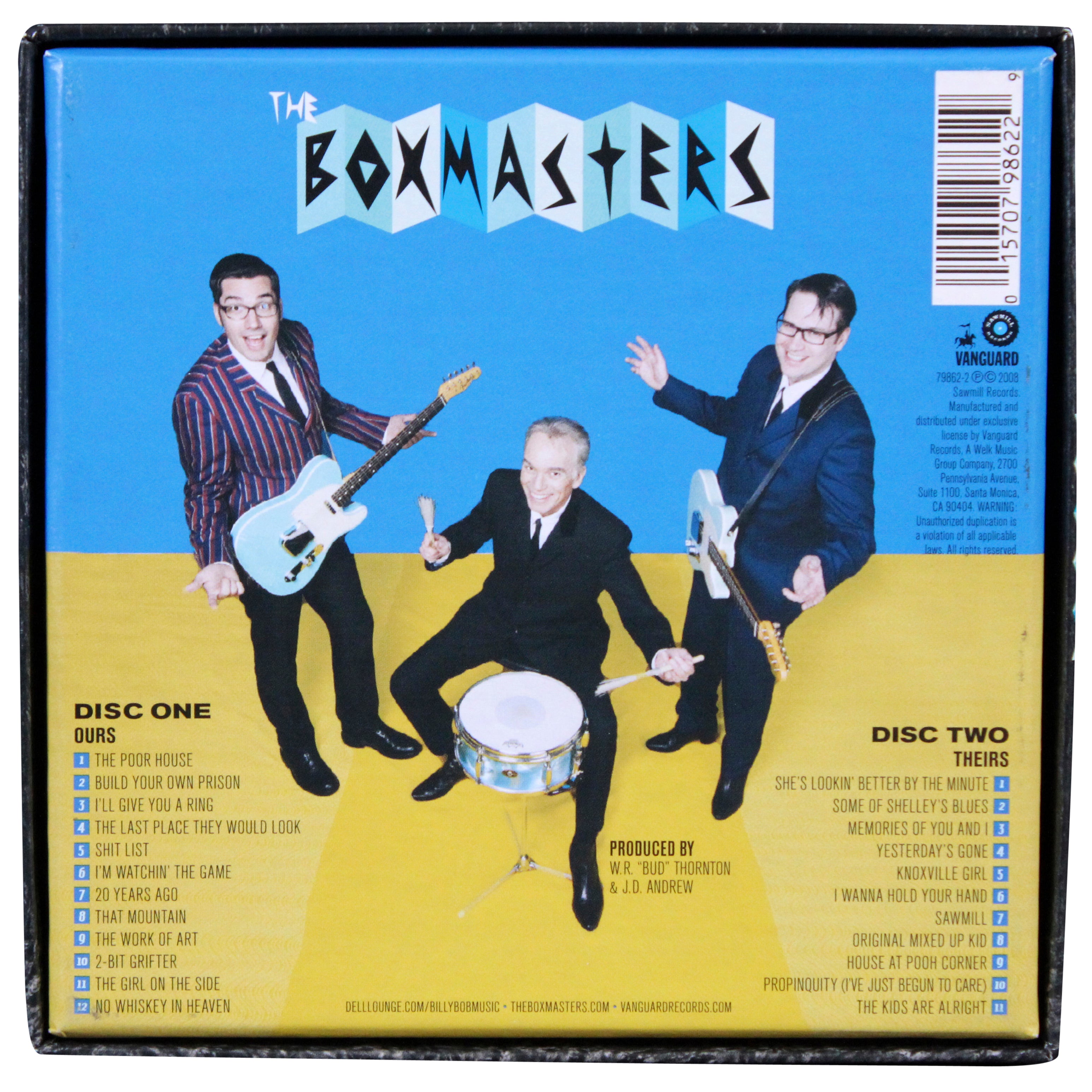 The Boxmasters (3) Thornton, Andrews &  Butler Signed CD Box Cover BAS #AE13207