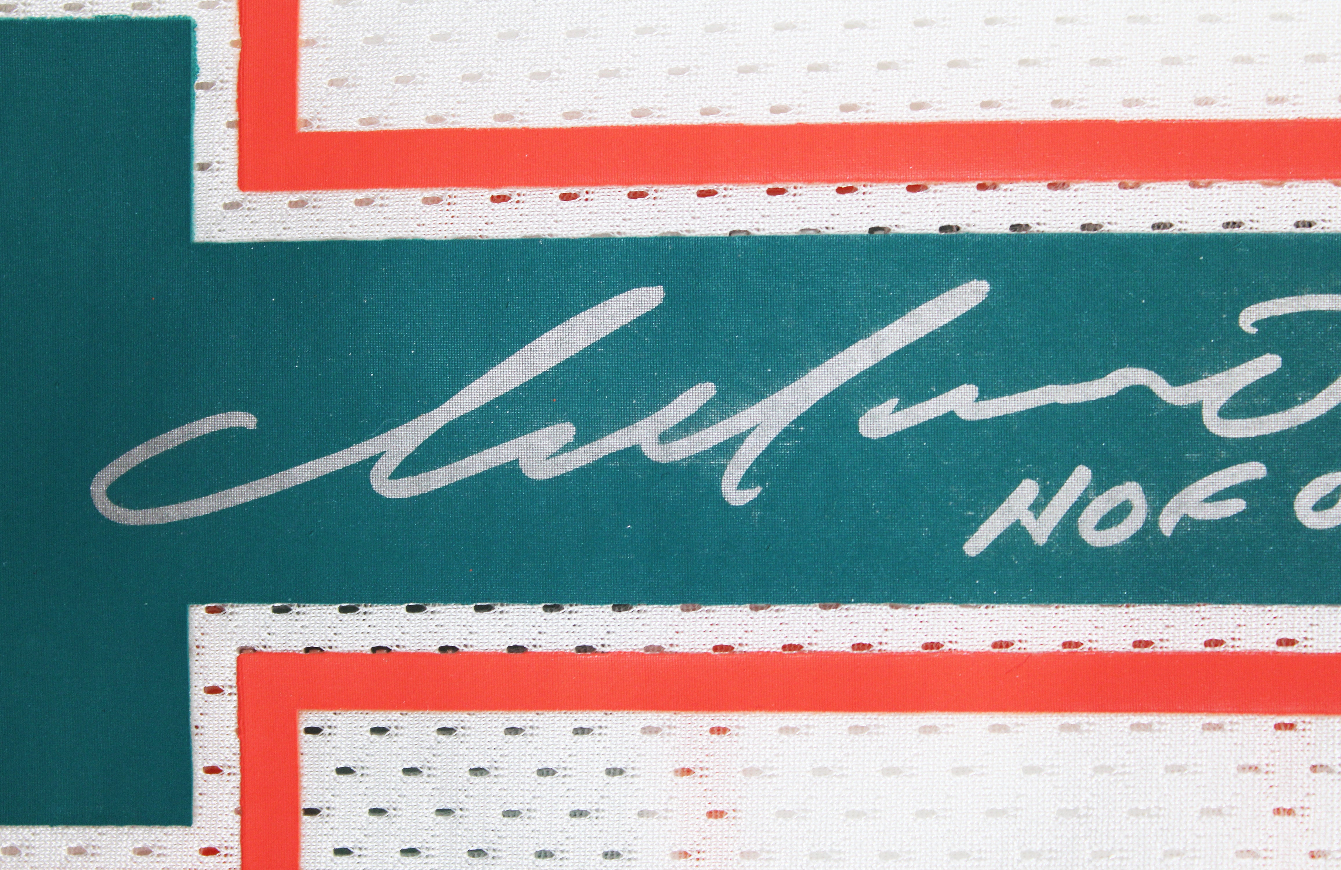 Dolphins Dan Marino "HOF, 84 MVP" Signed White 1990 TB M&N Jersey BAS #BX37027