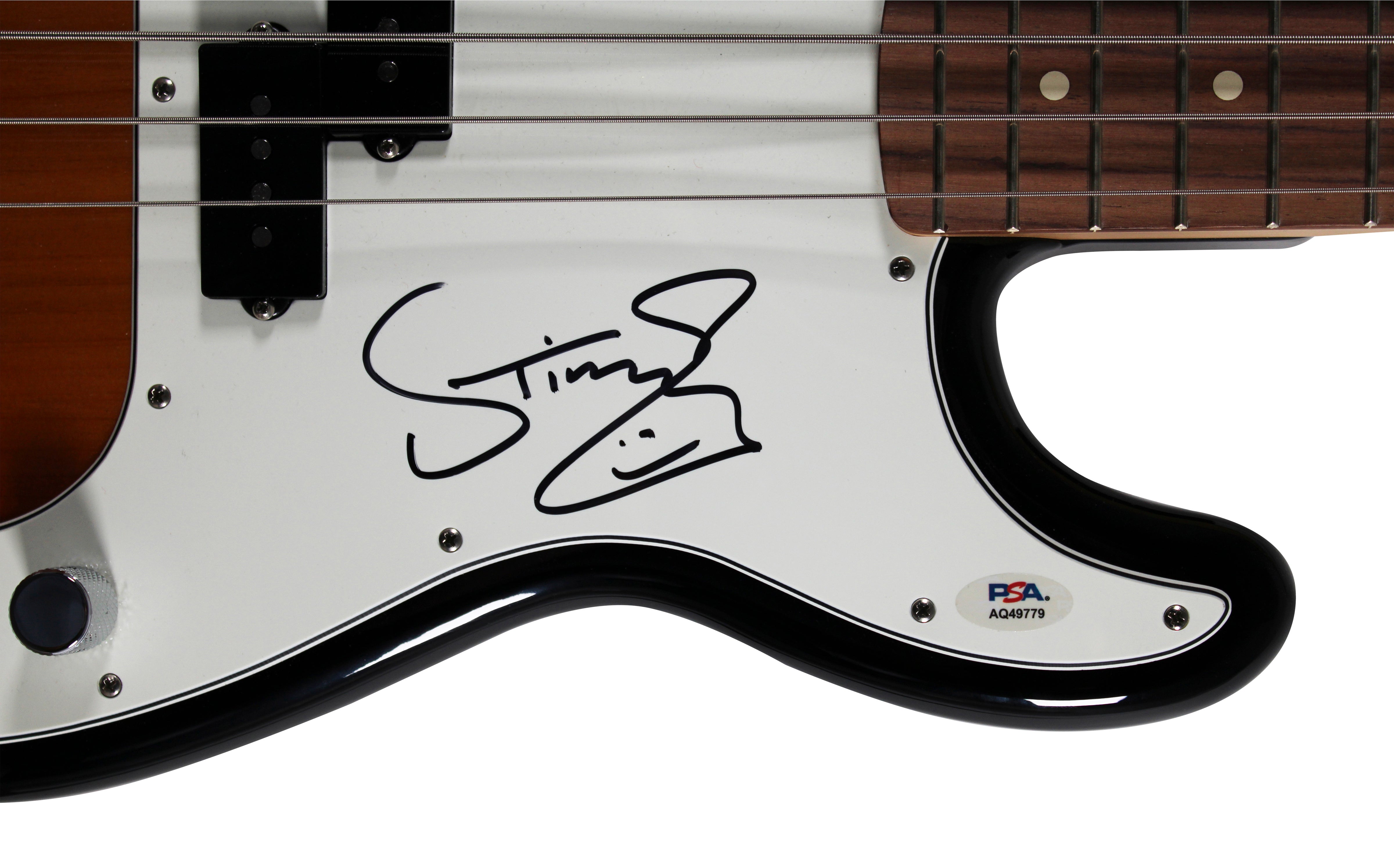 Sting The Police Authentic Signed Fender Precision Base Guitar PSA/DNA #AQ49779