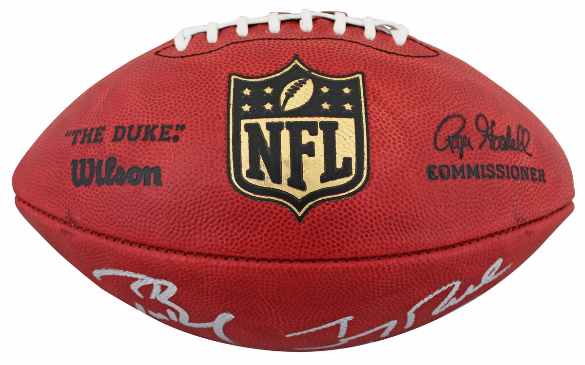 Tom Brady & Jerry Rice "Goat" Signed Official Wilson Nfl Football Fanatics LOA