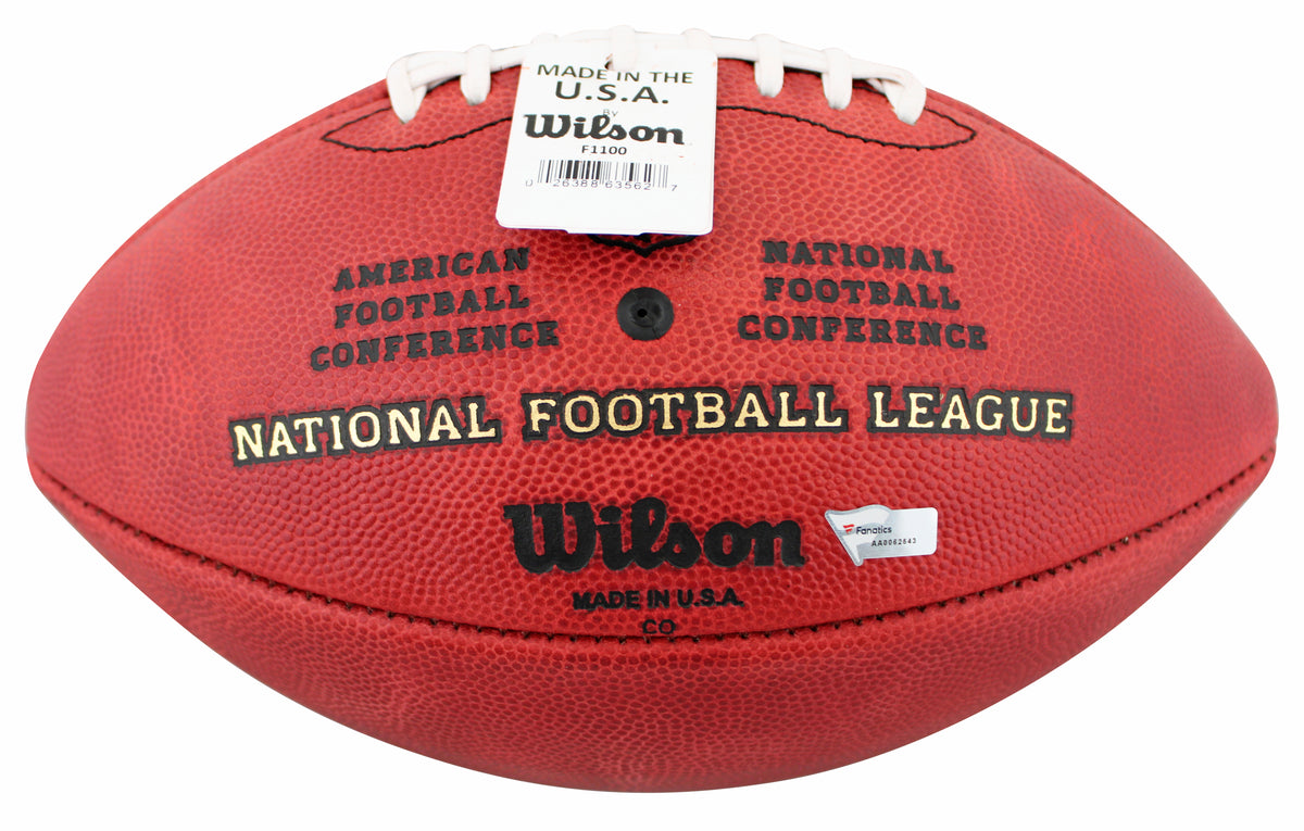 Tom Brady & Jerry Rice "Goat" Signed Official Wilson Nfl Football Fanatics LOA