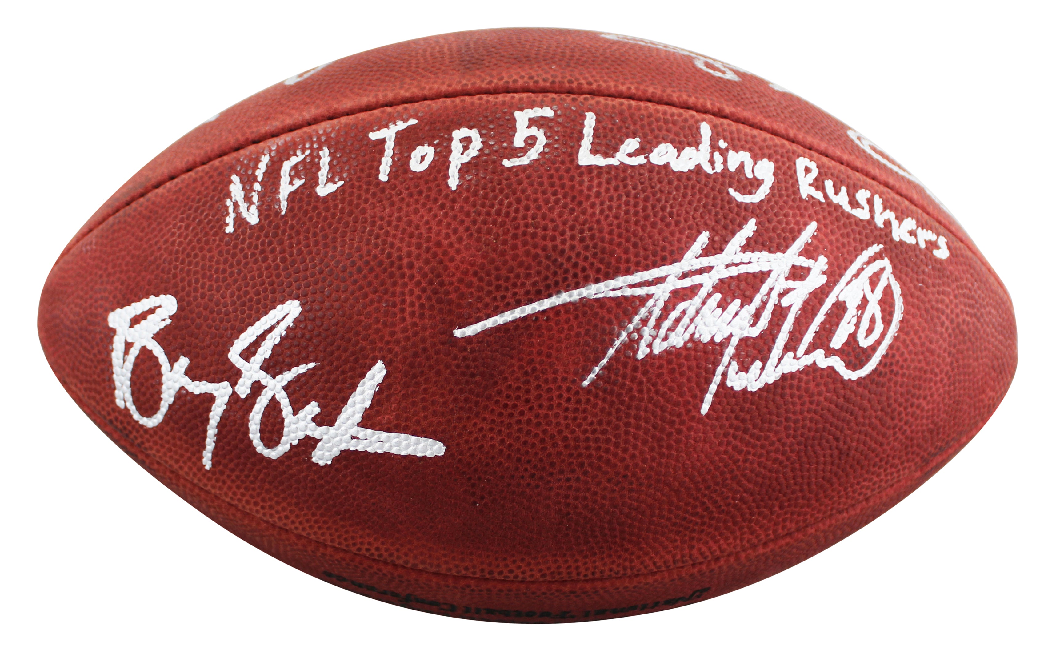 NFL Leading Rushers (5) Payton Smith Sanders Signed Official Nfl Football BAS 1