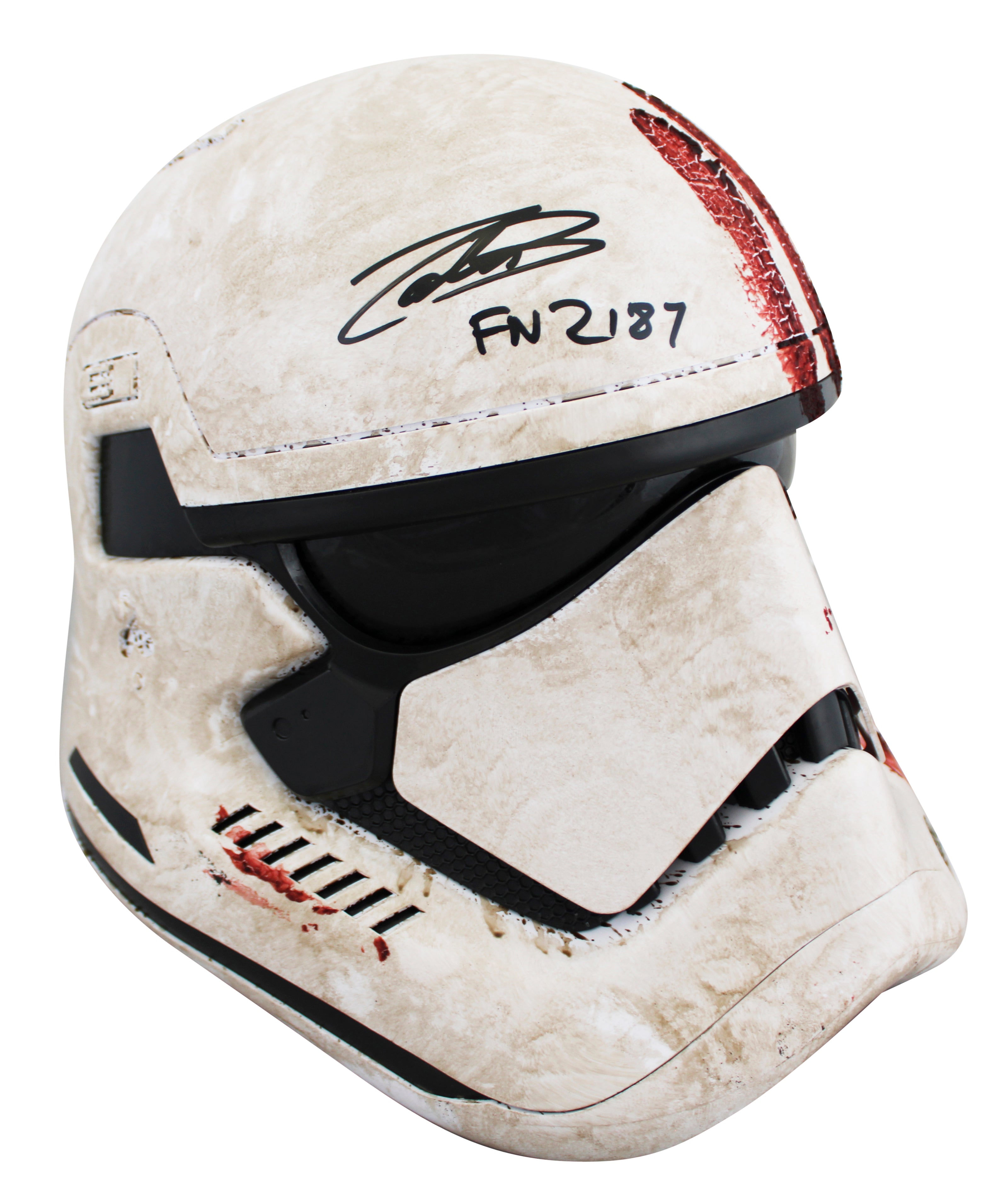 John Boyega Star Wars "FN-2187" Authentic Signed Bloody Full Size Helmet BAS