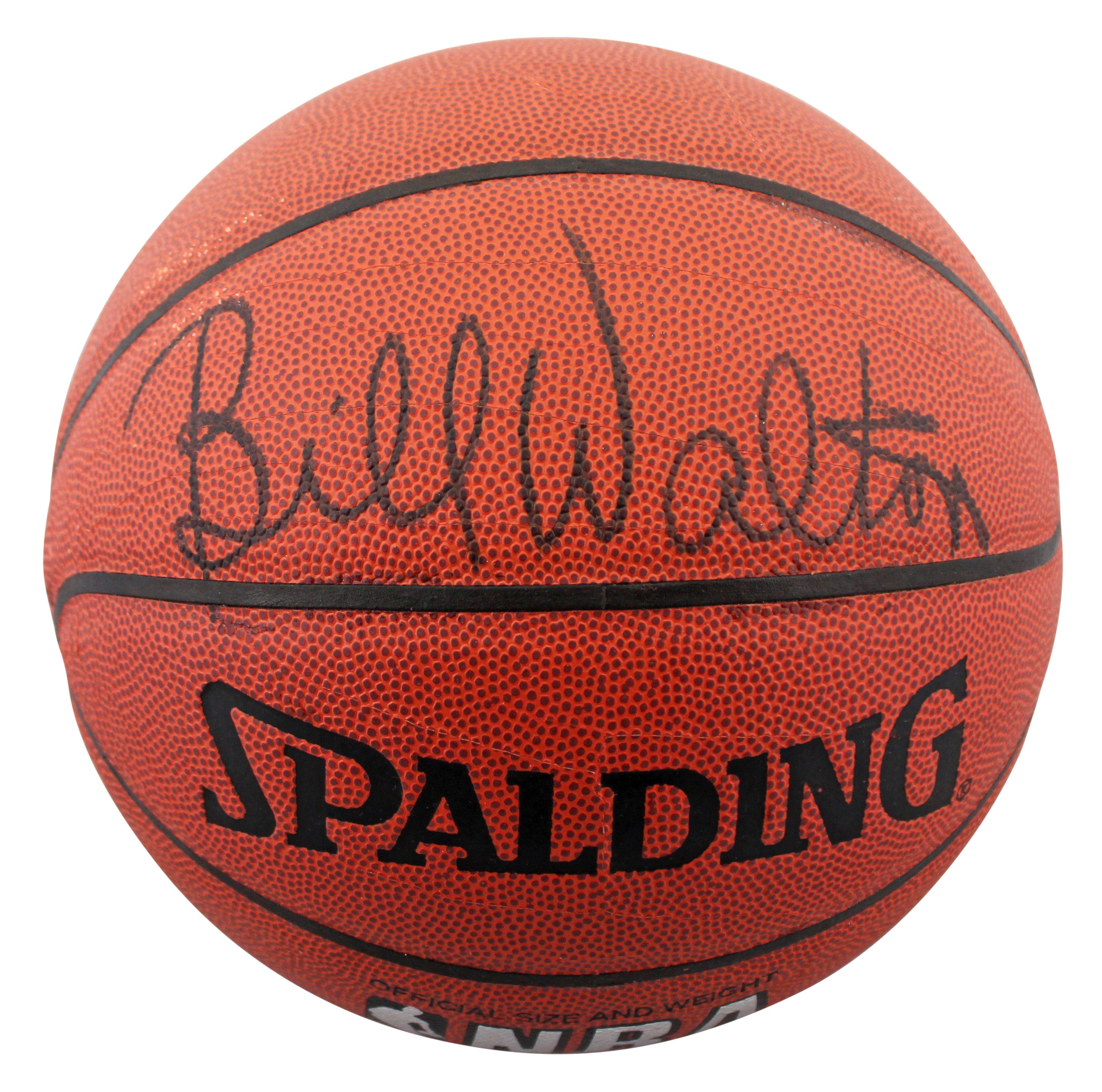 Blazers Bill Walton Authentic Signed Spalding I/O Basketball BAS #BQ45775