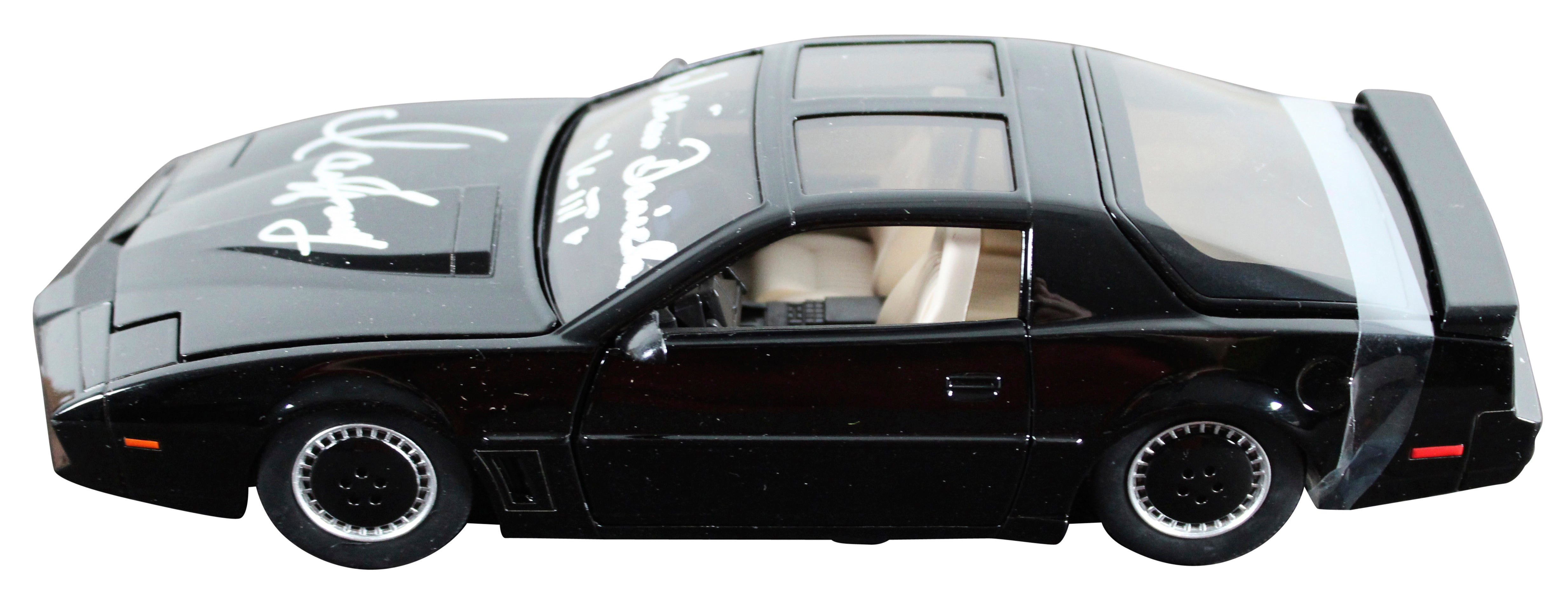 Hasselhoff & Daniels Knight Rider Signed 1:24 Die Cast Metal K.I.T.T. Car BAS