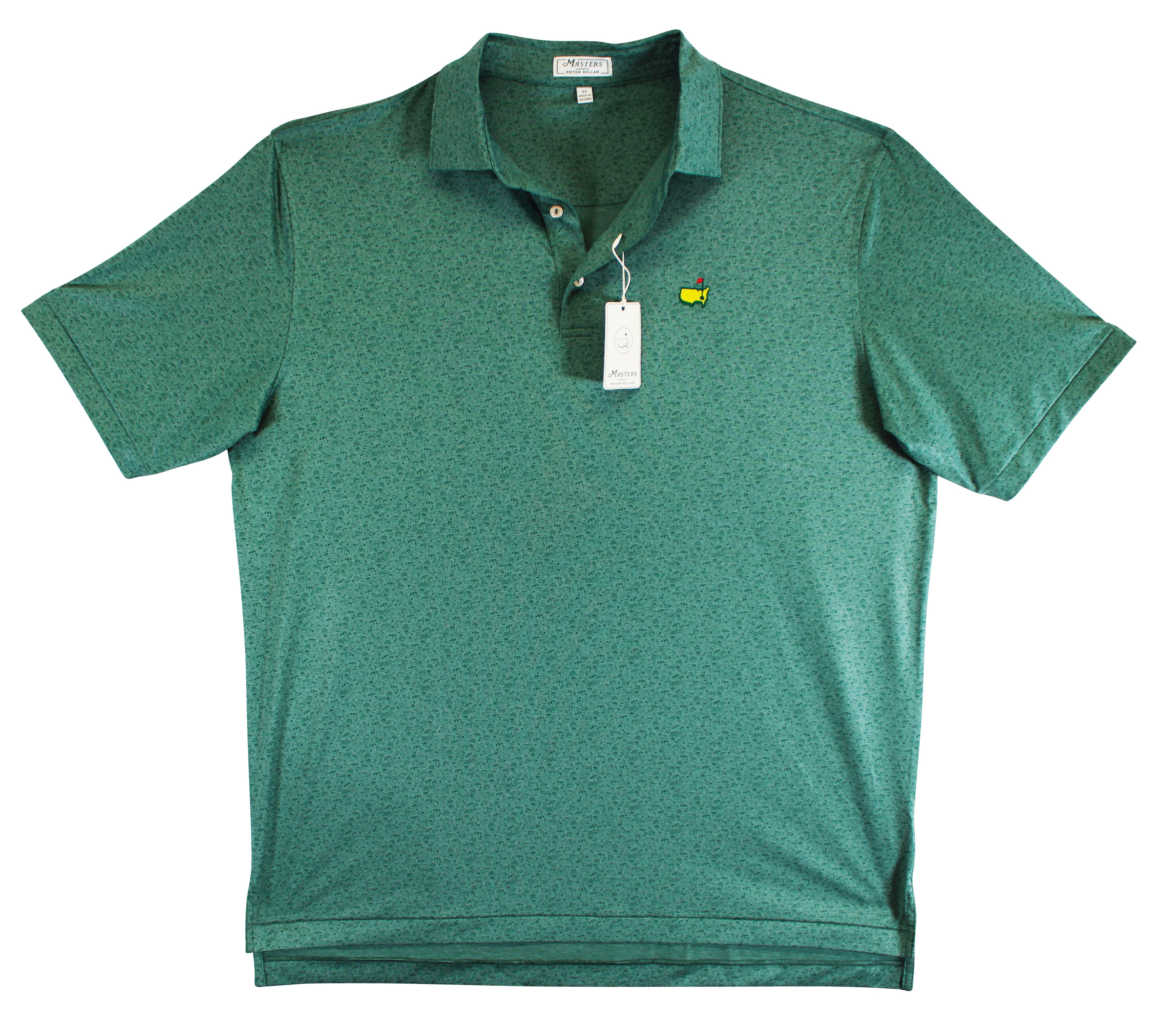 Green Masters Logo Peter Millar Polo Shirt Un-signed