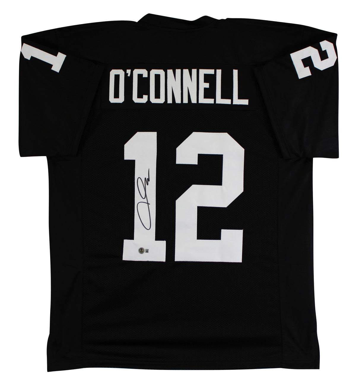 Aidan O'Connell Authentic Signed Black Pro Style Jersey BAS Witnessed 2