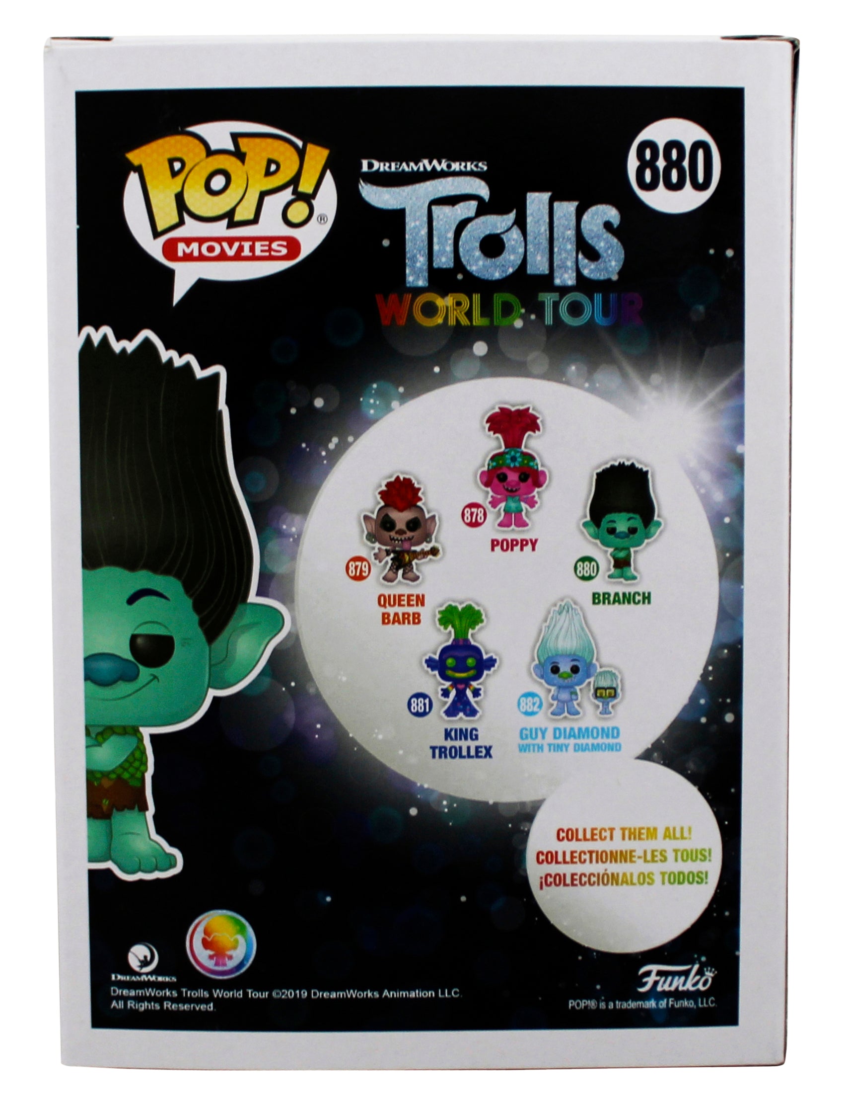 Trolls World Tour Branch #880 Funko Pop Vinyl Figure Un-signed
