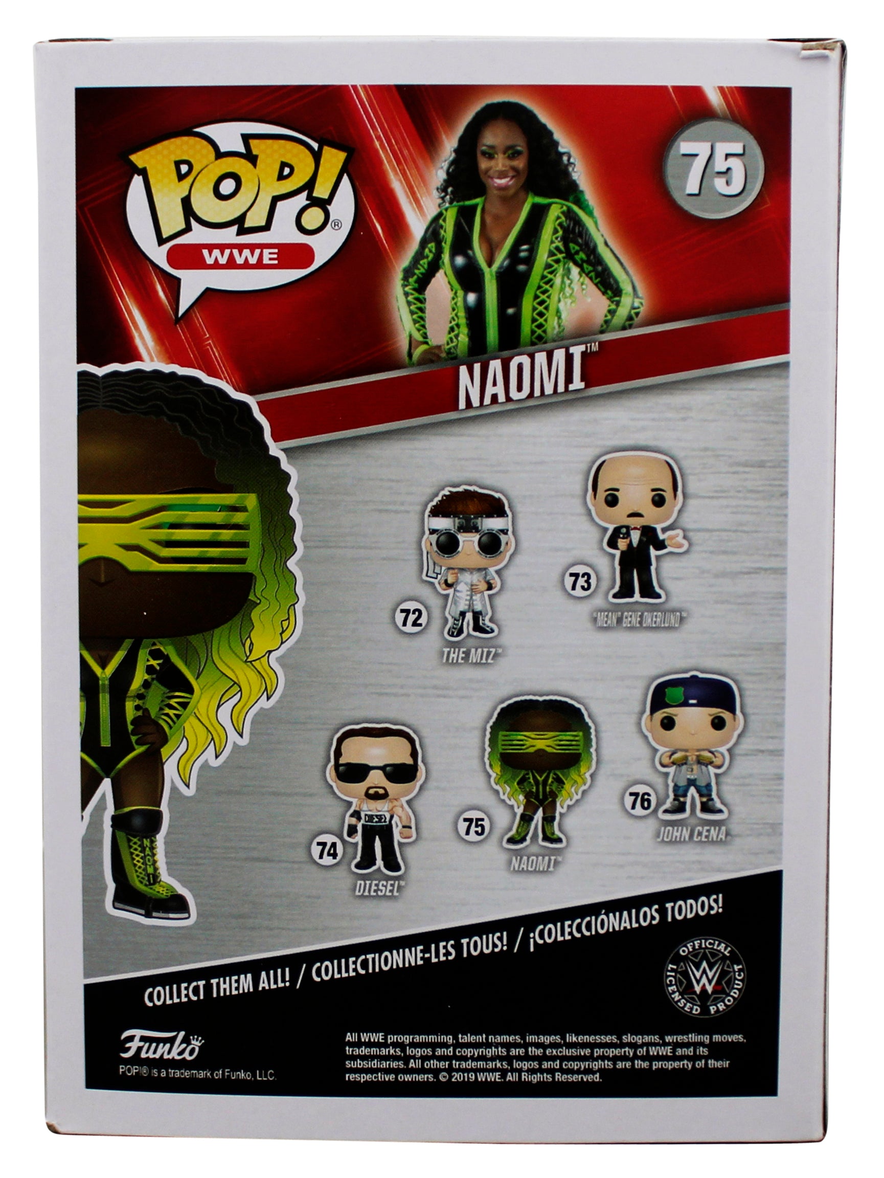 WWE Naomi #75 Funko Pop Vinyl Figure Un-signed
