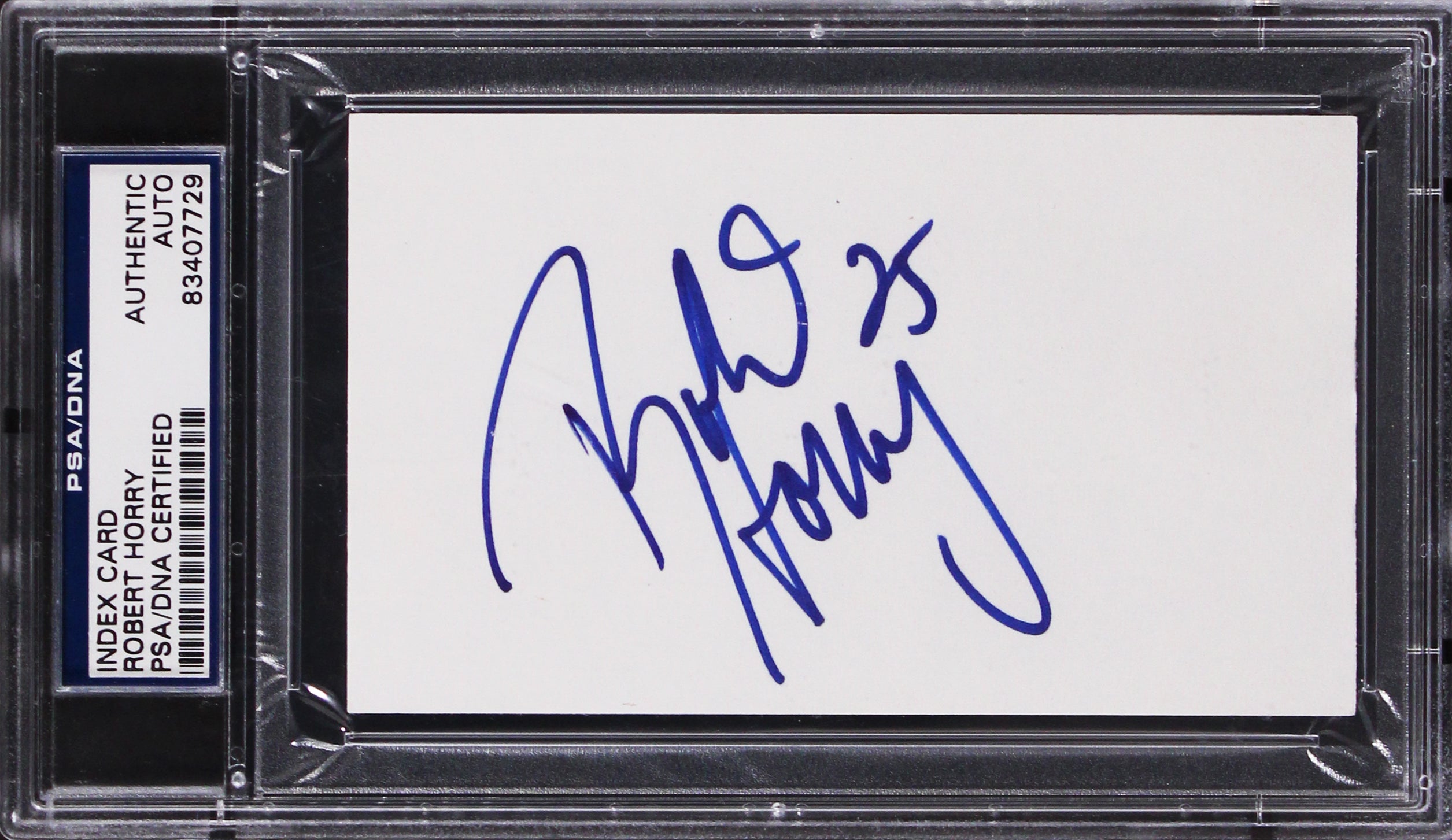 Lakers Robert Horry Authentic Signed 3x5 Index Card Autographed PSA/DNA Slabbed