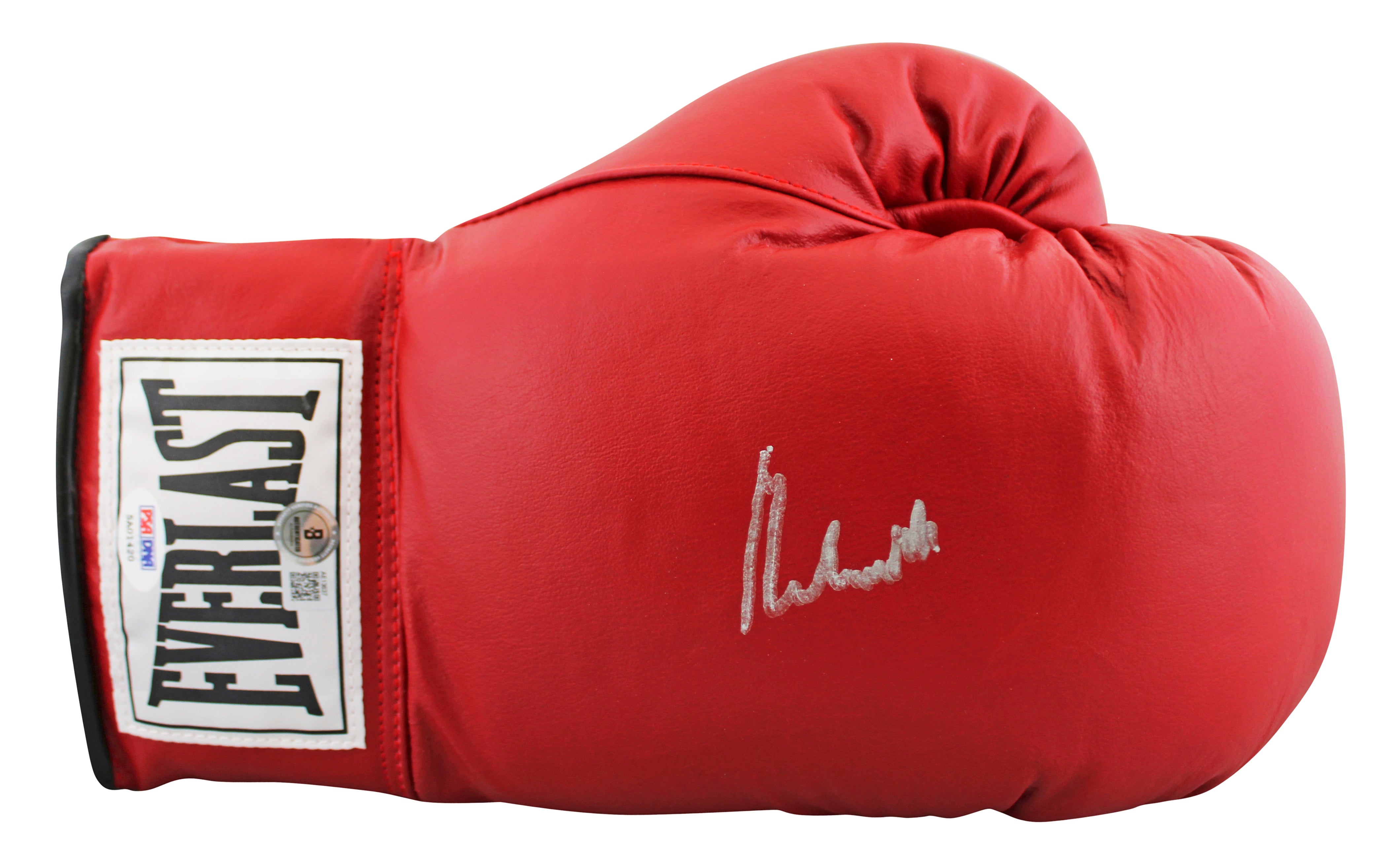 Muhammad Ali Authentic Signed Red Everlast Boxing Glove Autographed BAS #AE13637