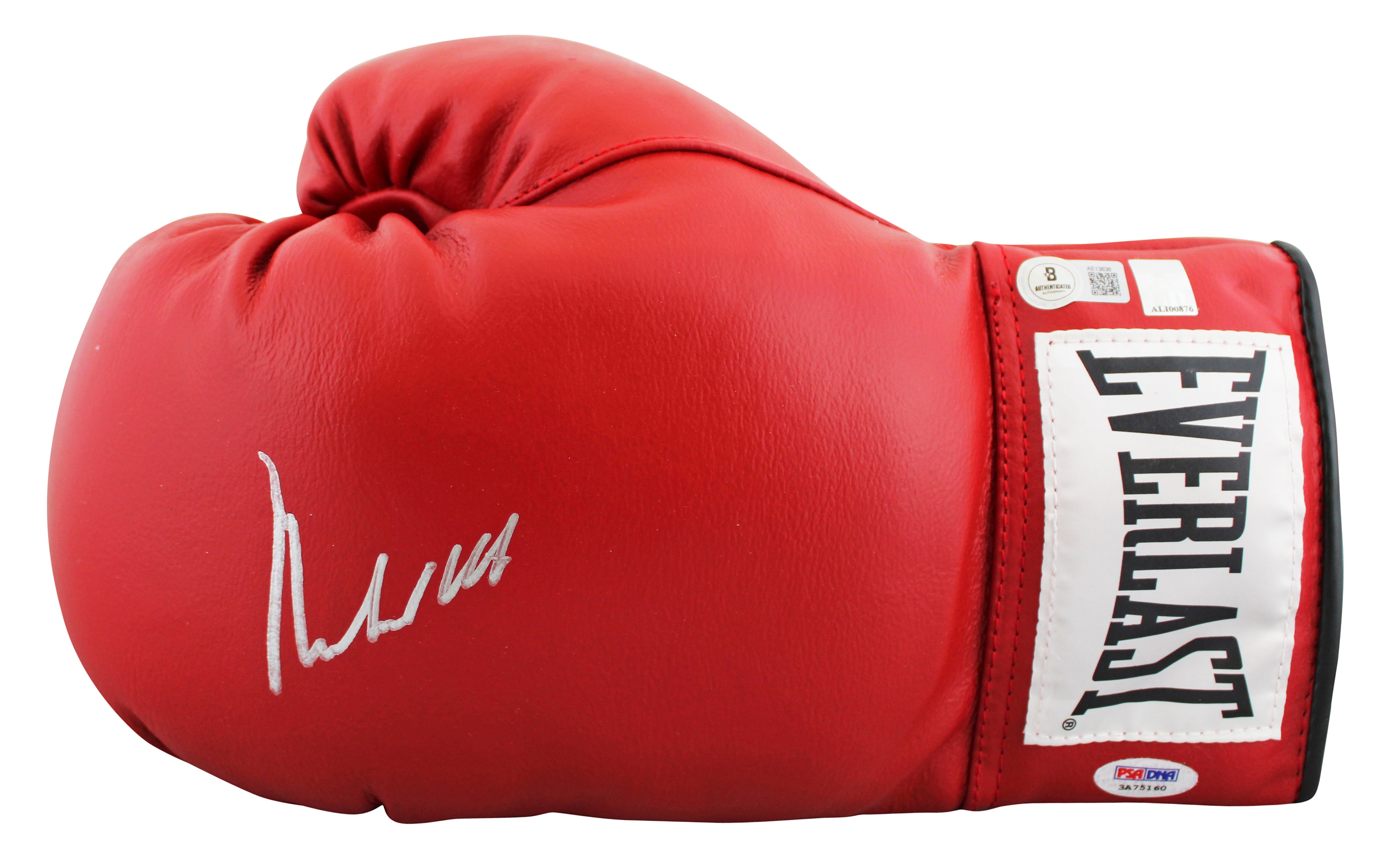 Muhammad Ali Authentic Signed Red Everlast Boxing Glove Autographed BAS #AE13636