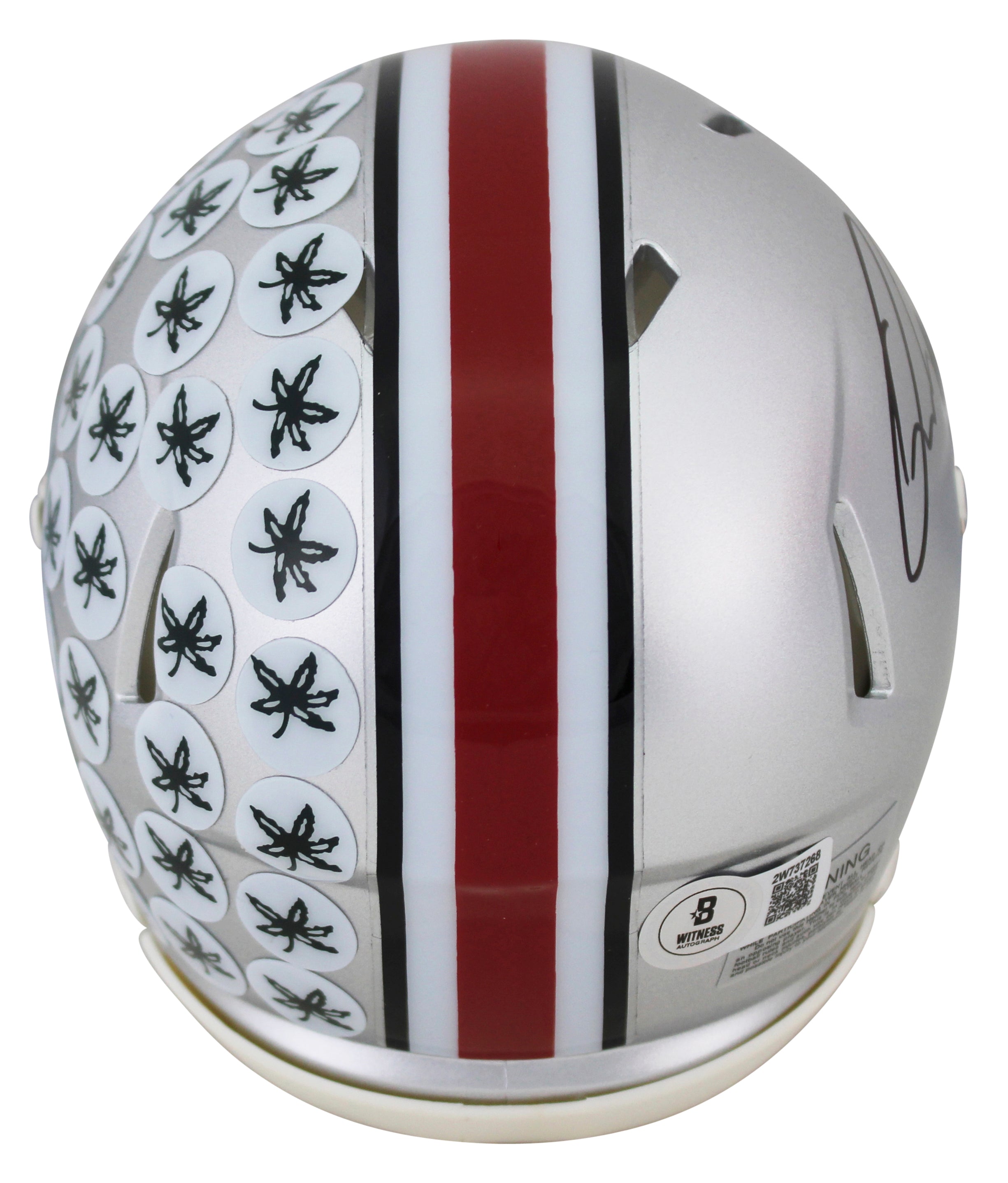 Ohio State Quinshon Judkins Authentic Signed Speed Mini Helmet BAS Witnessed