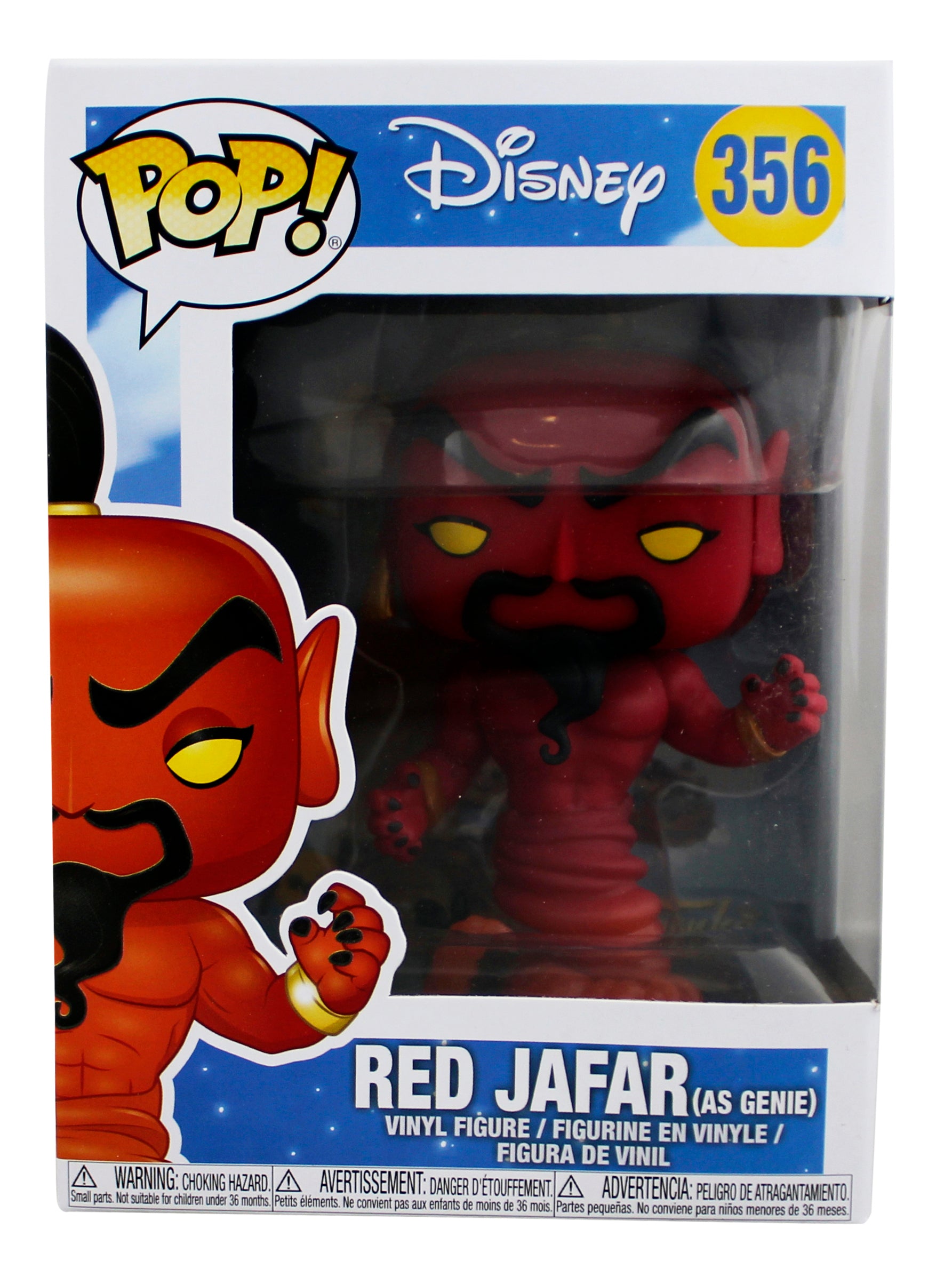 Disney's Aladdin Red Jafar (As Genie) #356 Funko Pop Vinyl Figure Un-signed