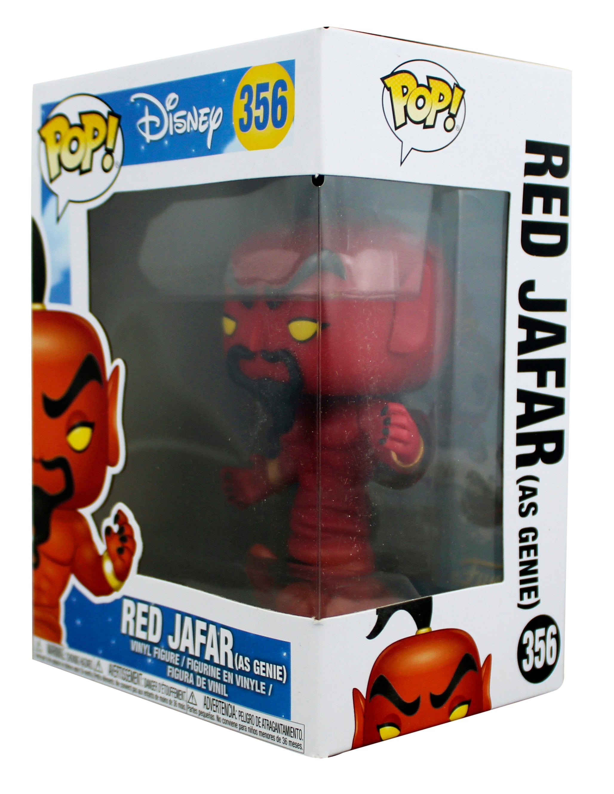 Disney's Aladdin Red Jafar (As Genie) #356 Funko Pop Vinyl Figure Un-signed
