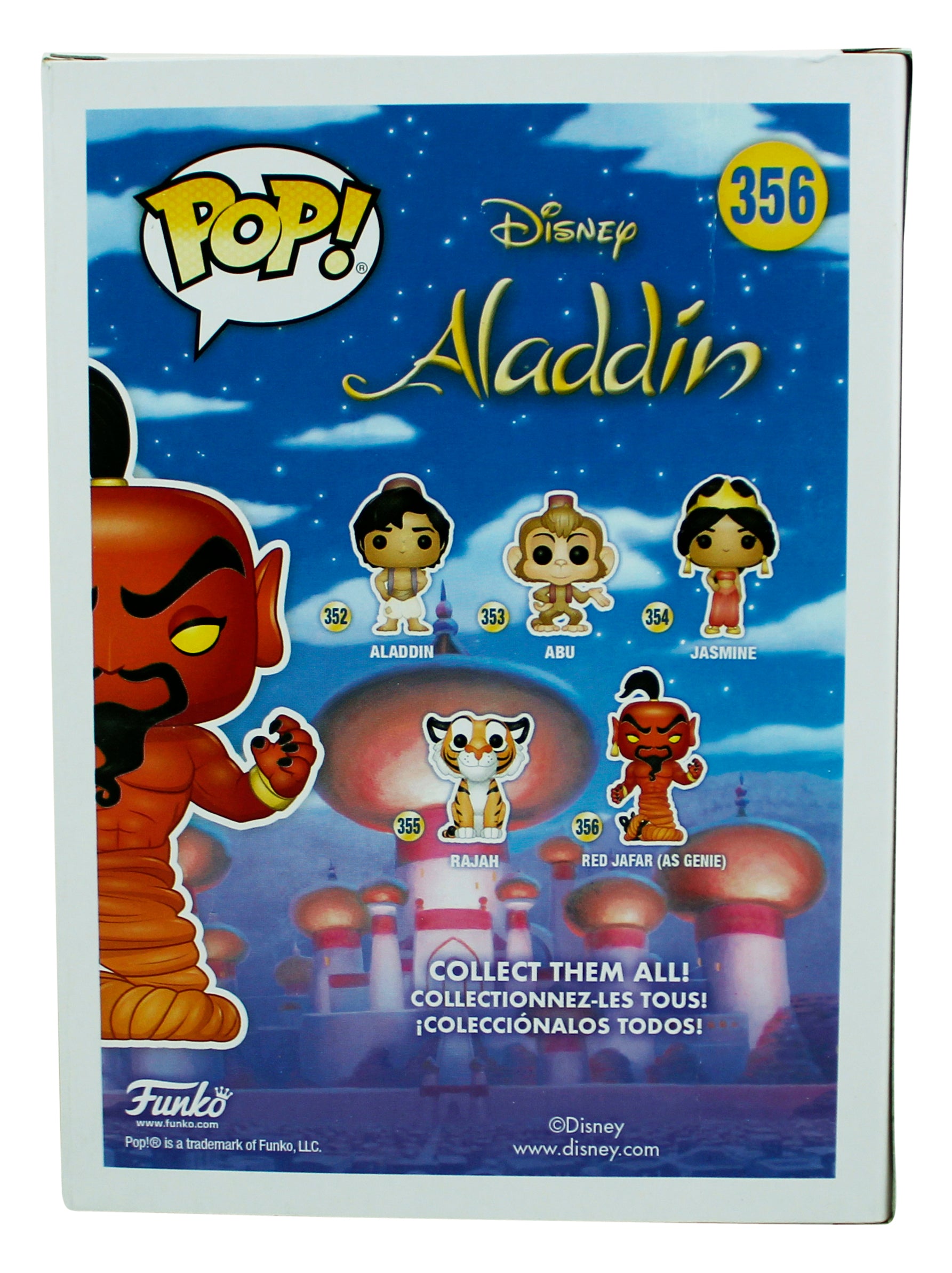 Disney's Aladdin Red Jafar (As Genie) #356 Funko Pop Vinyl Figure Un-signed