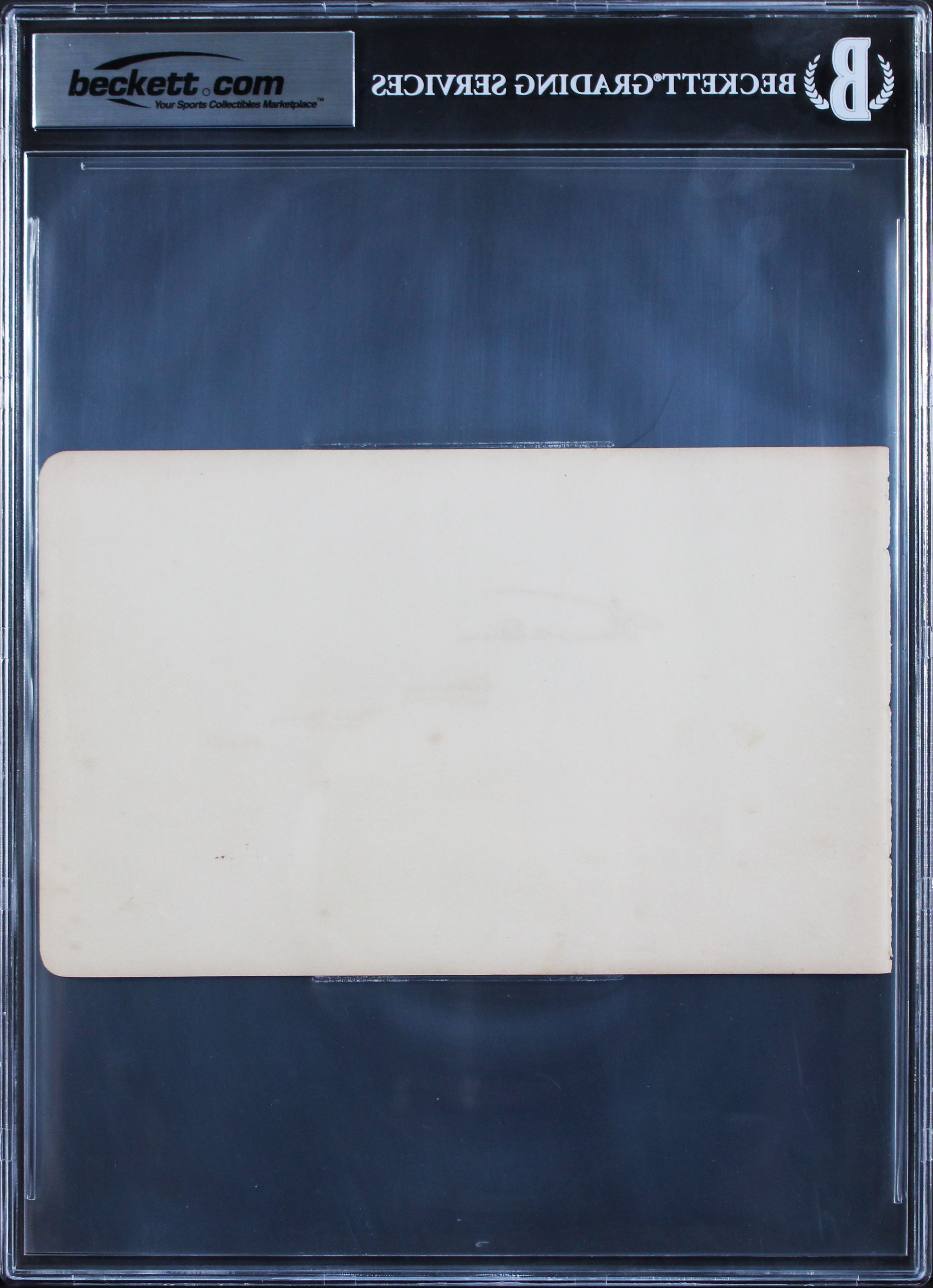 Thomas Edison "Orange New Jersey U.S.A." Signed 5x8 Album Page BAS Slabbed