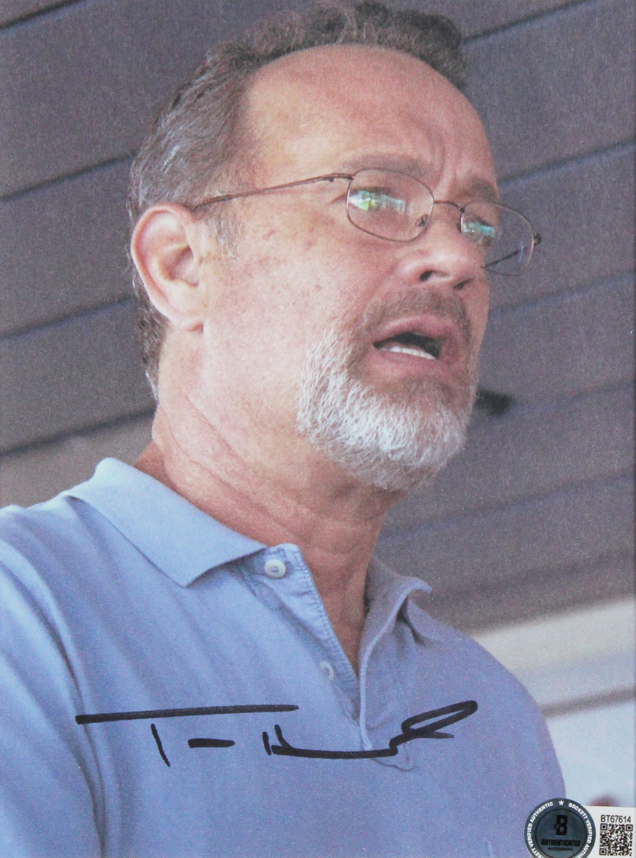 Tom Hanks Captain Phillips Authentic Signed Framed Display Autographed BAS