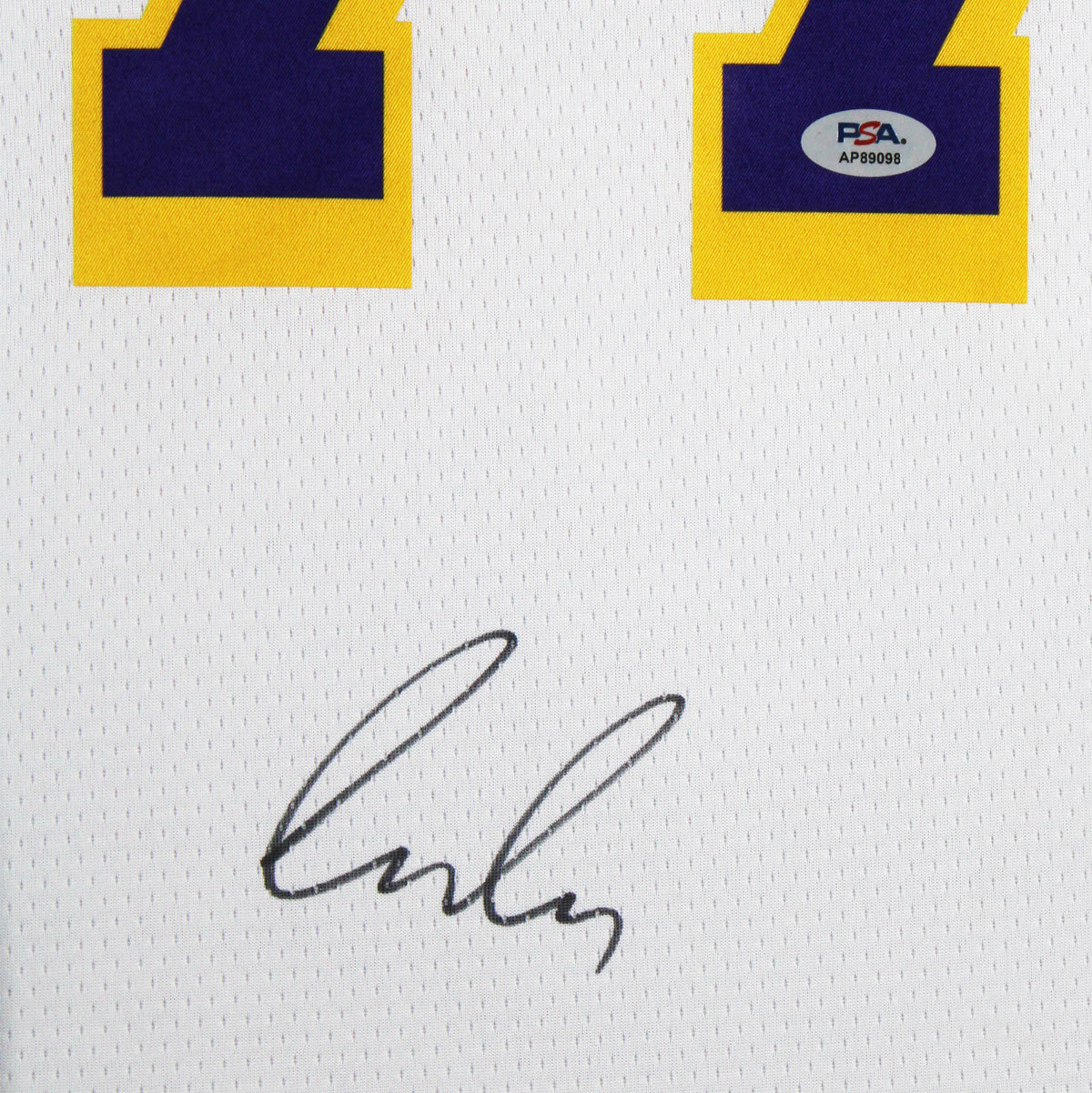 Lakers Luka Doncic Signed White Nike Swingman Framed Jersey PSA/DNA #AP89098